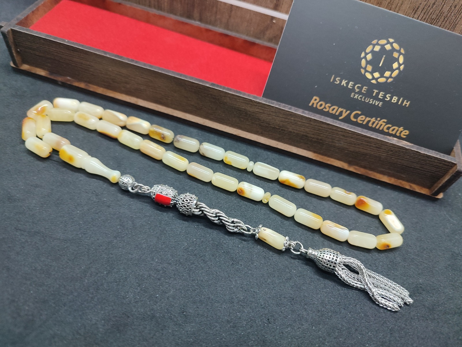 Hafif Kusurlu 475 Ayar Gümüş Püsküllü Kalingrad Kaya Damla 10.80 Gr. Sertifikalı 9463