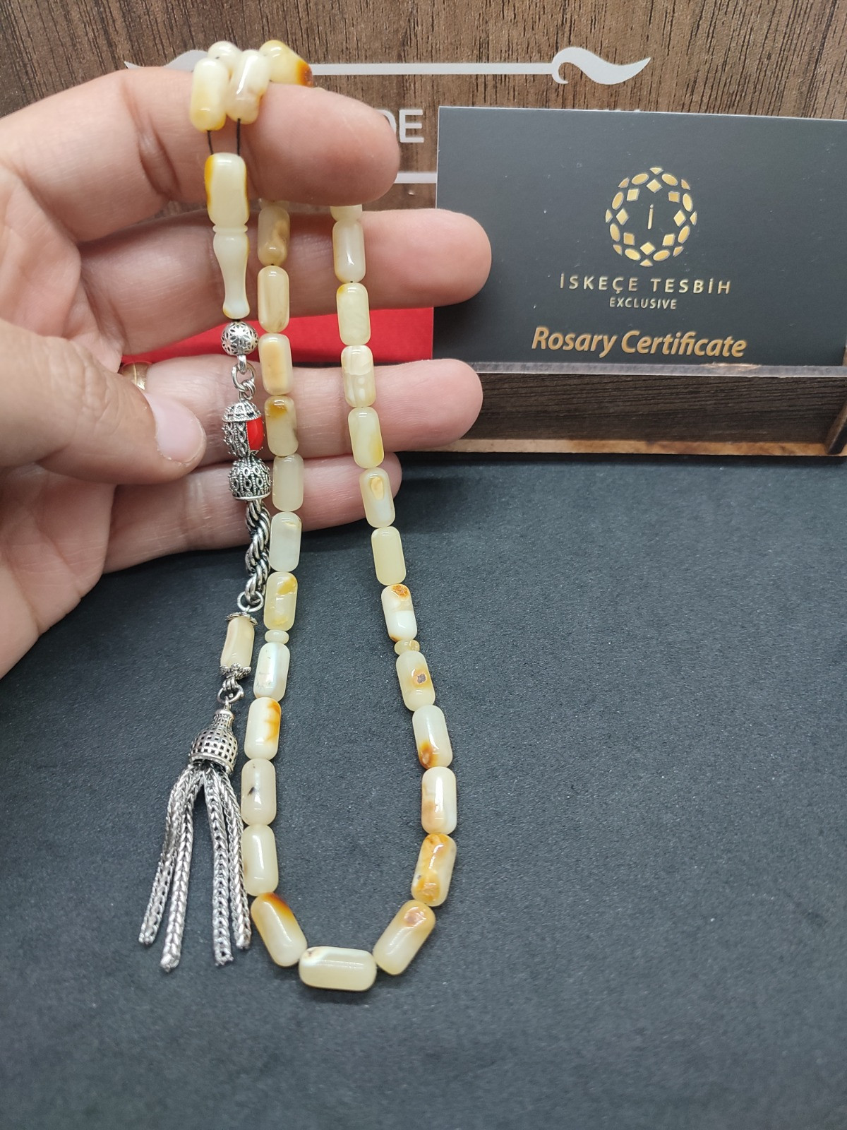 Hafif Kusurlu 475 Ayar Gümüş Püsküllü Kalingrad Kaya Damla 10.80 Gr. Sertifikalı 9463 küçük resim 4