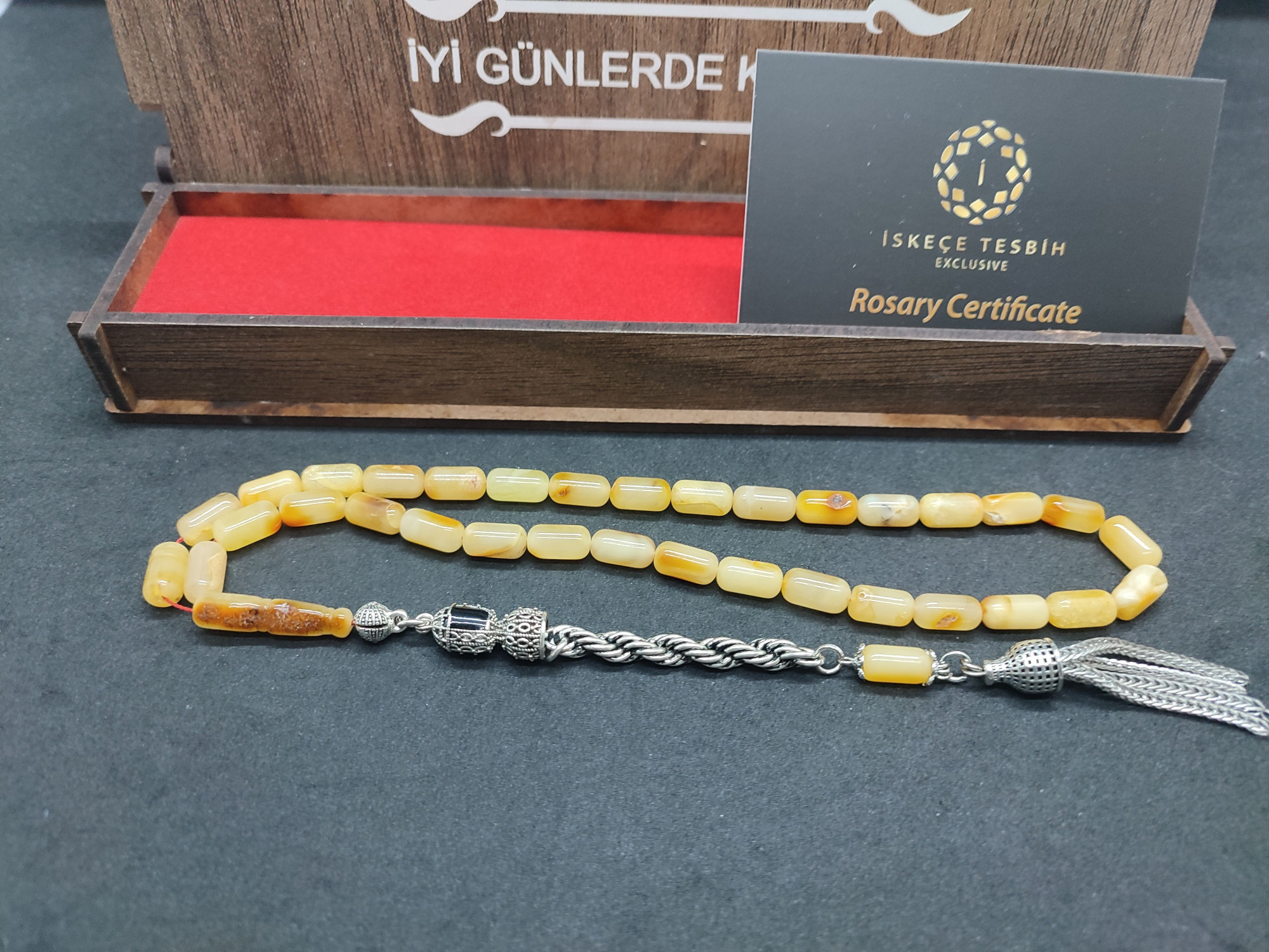 Hafif Kusurlu 475 Ayar Gümüş Püsküllü Kalingrad Kaya Damla 10.80 Gr. Sertifikalı 9464 küçük resim 2