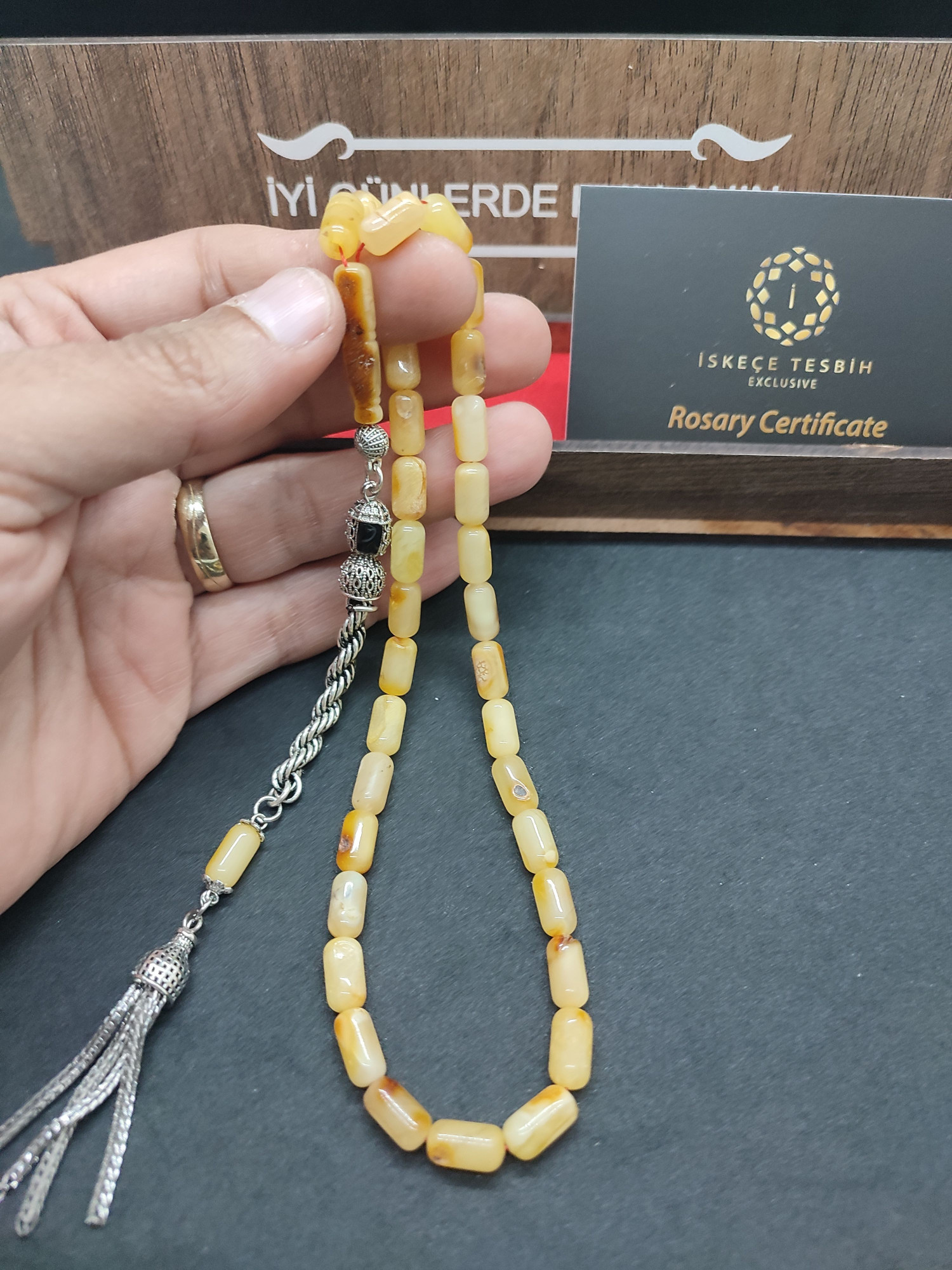 Hafif Kusurlu 475 Ayar Gümüş Püsküllü Kalingrad Kaya Damla 10.80 Gr. Sertifikalı 9464 küçük resim 4