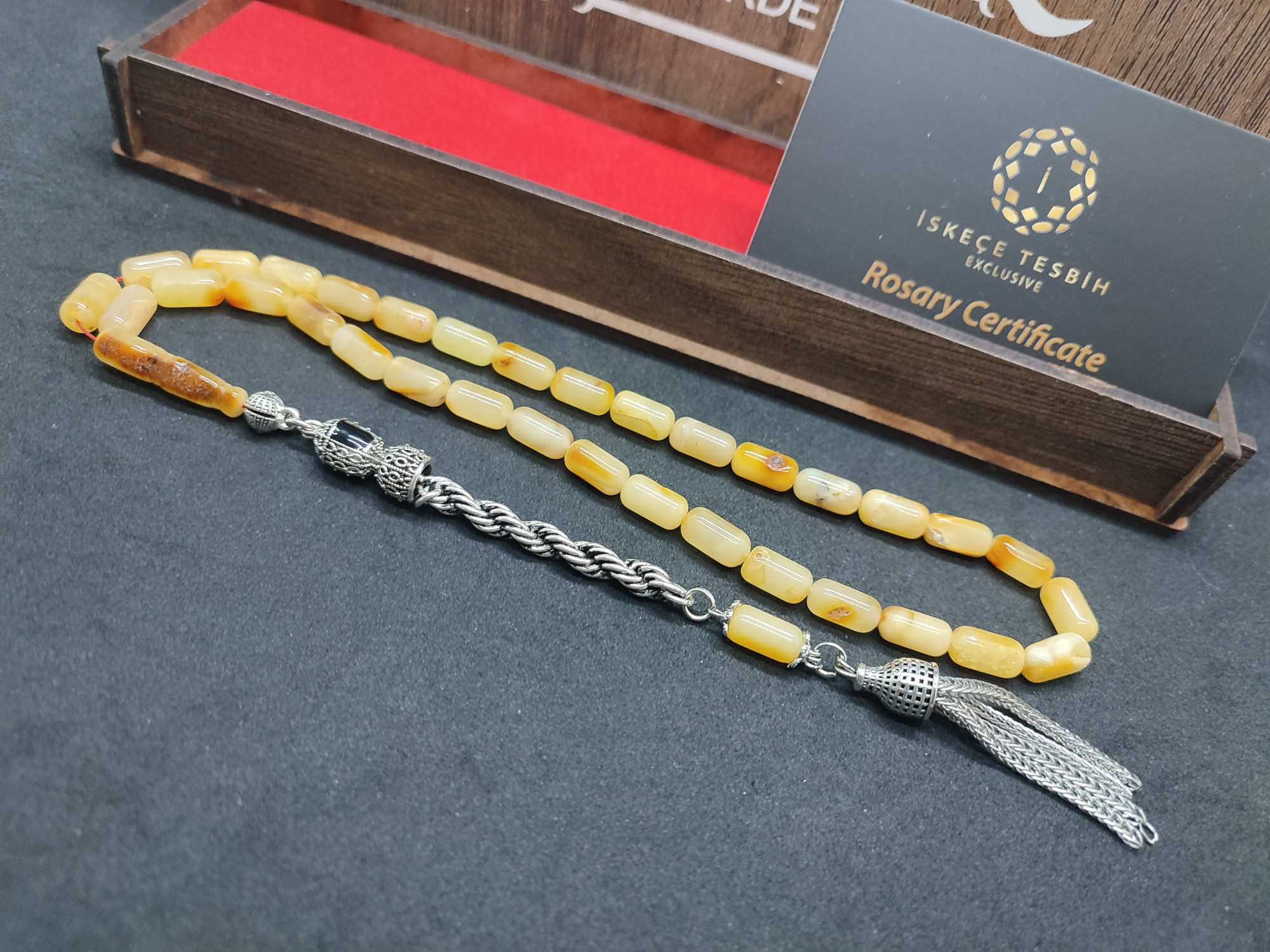 Hafif Kusurlu 475 Ayar Gümüş Püsküllü Kalingrad Kaya Damla 10.80 Gr. Sertifikalı 9464 küçük resim 3