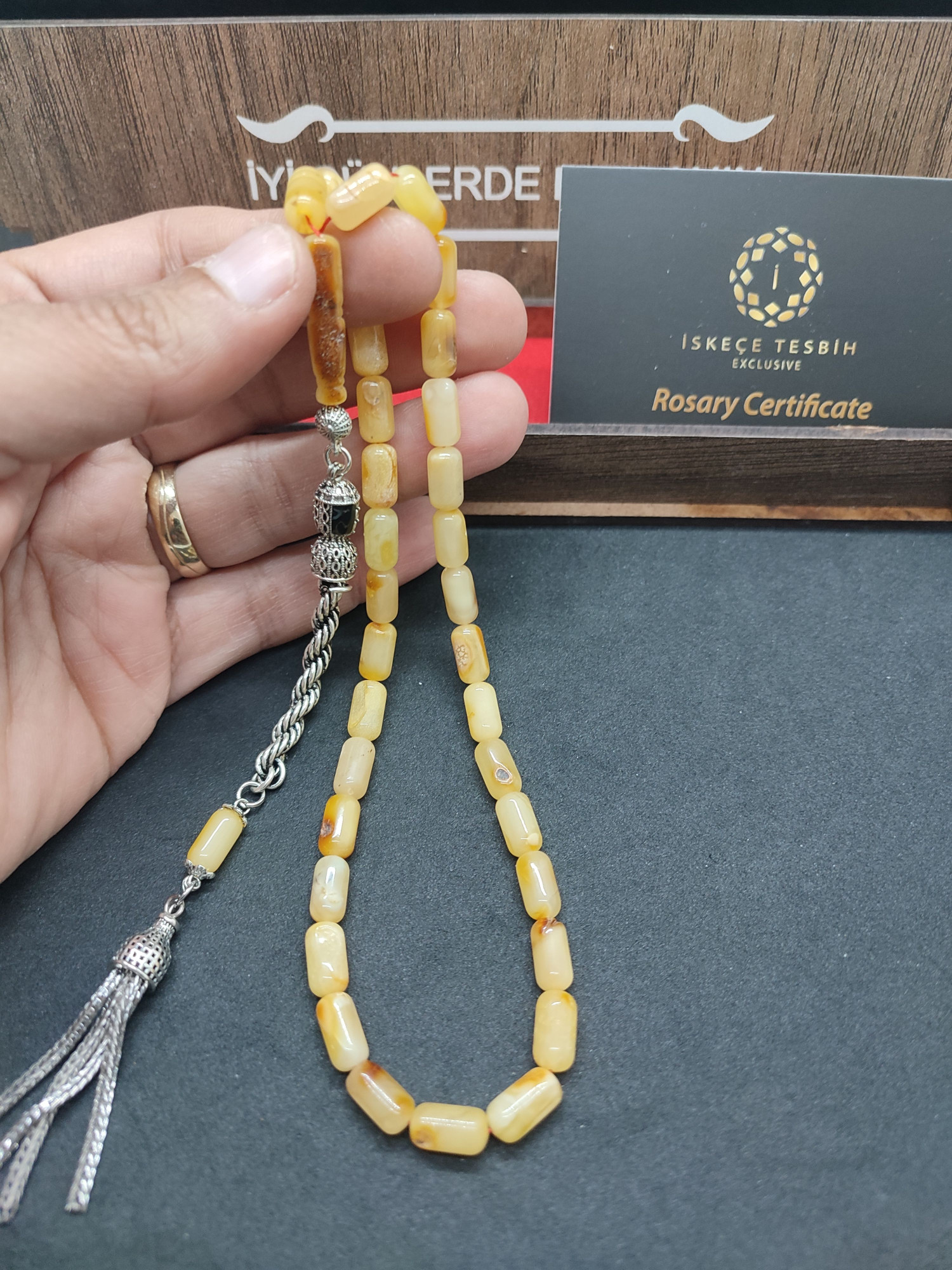 Hafif Kusurlu 475 Ayar Gümüş Püsküllü Kalingrad Kaya Damla 10.80 Gr. Sertifikalı 9464 küçük resim 5