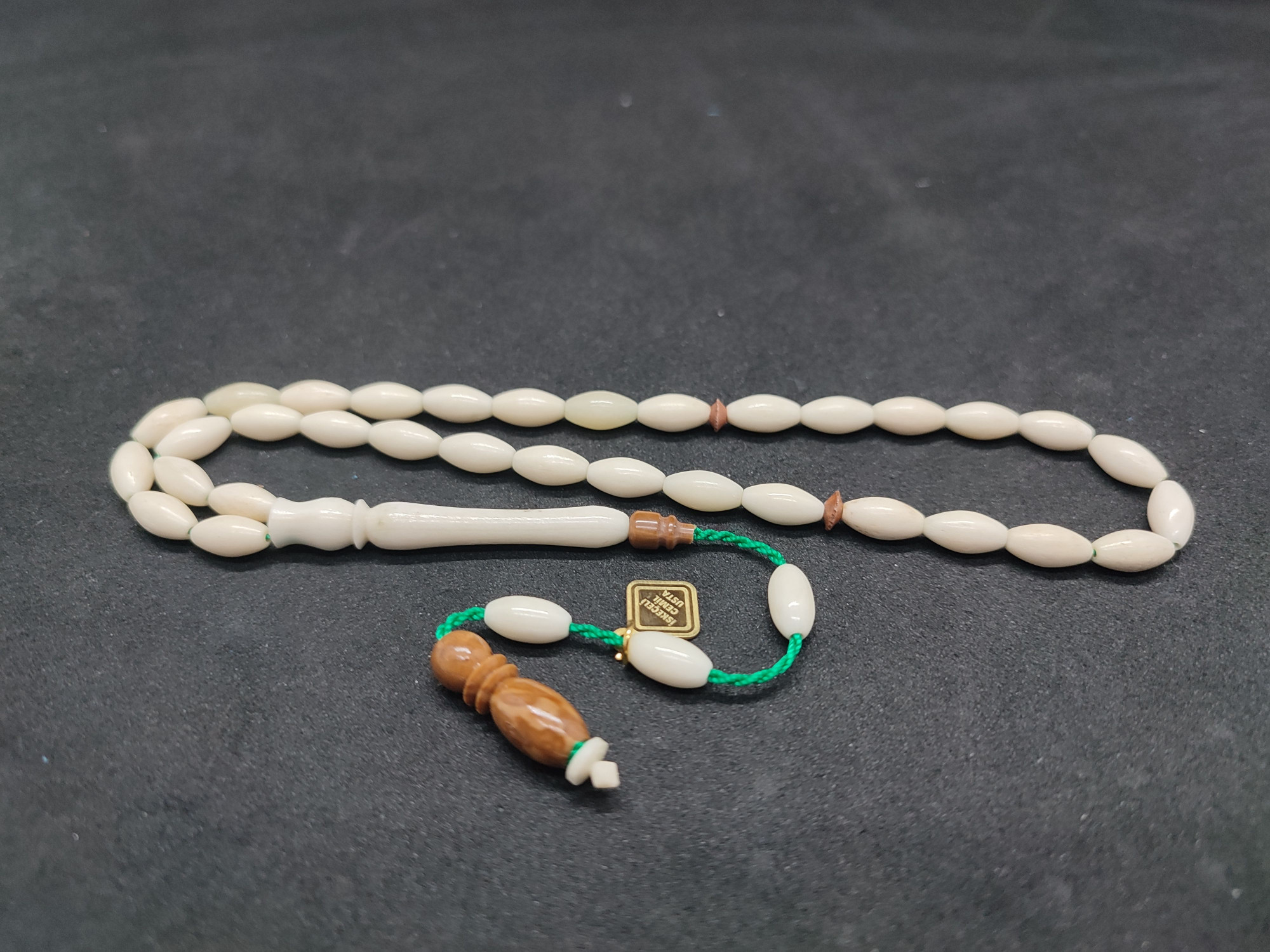 İskeçeli Cemil Usta Eseri Kuka Kombinli El Boy Deve KemiğiSertifikalı 9479 küçük resim 2