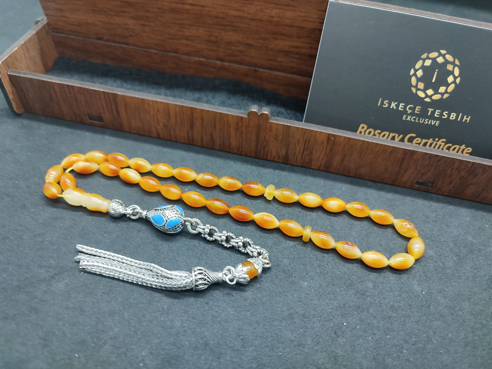 475 Ayar Gümüş Püsküllü El Boy Litvanya Kaya Damla 7.49 Gr. Sertifikalı 9480 küçük resim 4