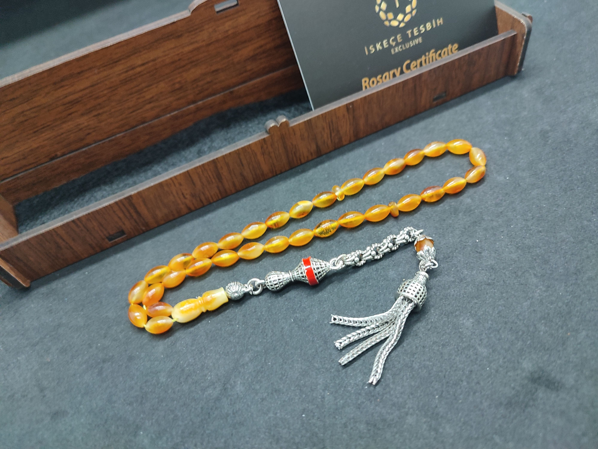 475 Ayar Gümüş Püsküllü El Boy Litvanya Kaya Damla 7.49 Gr. Sertifikalı 9481