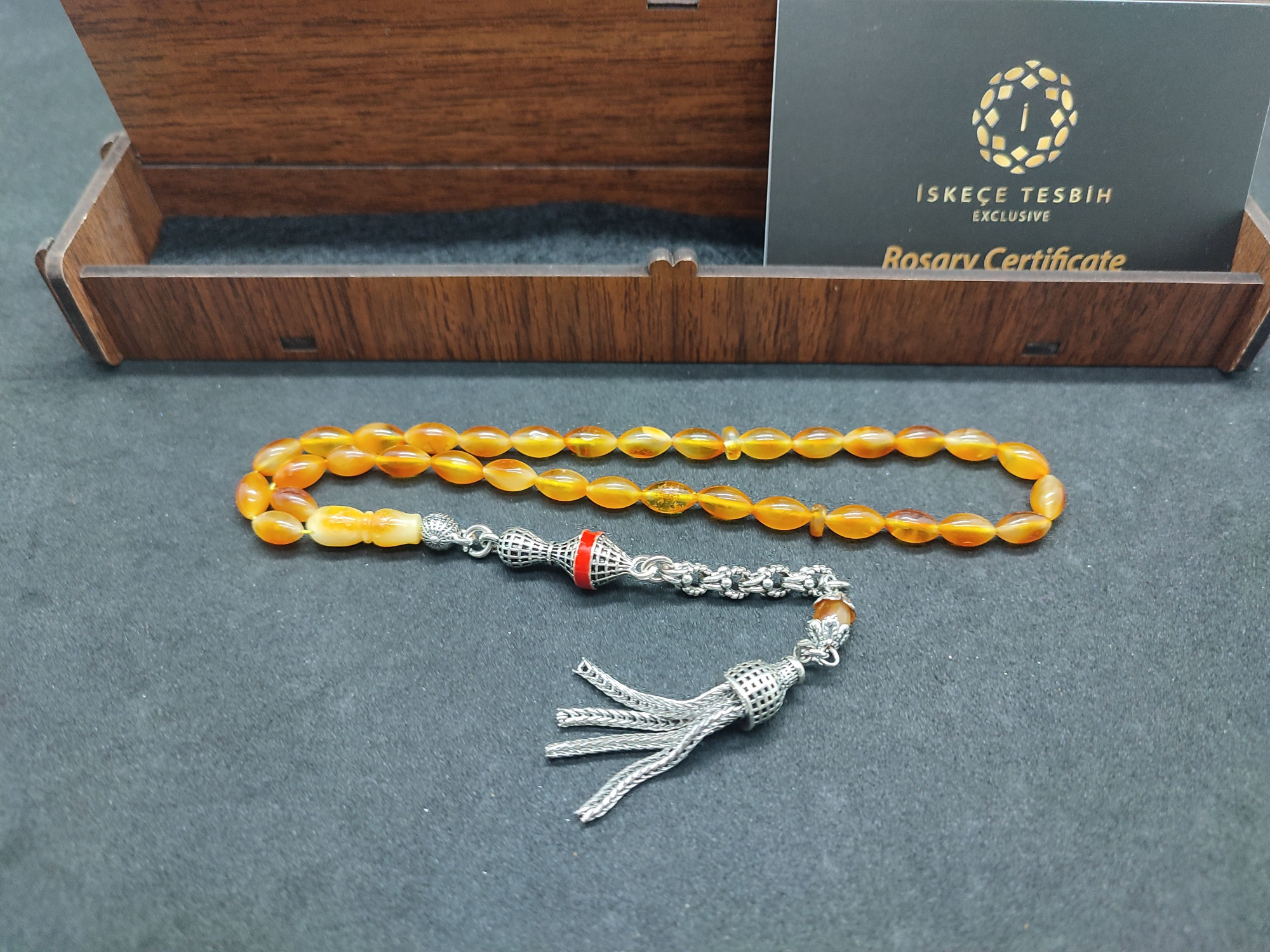 475 Ayar Gümüş Püsküllü El Boy Litvanya Kaya Damla 7.49 Gr. Sertifikalı 9481 küçük resim 2