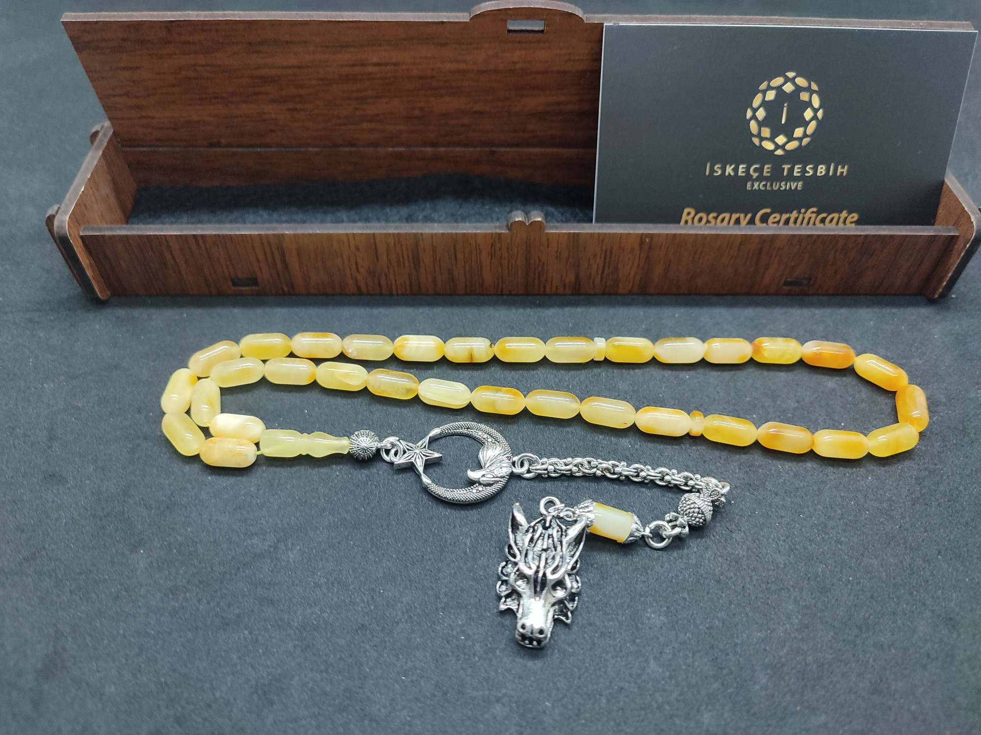 475 Ayar Gümüş Püsküllü Litvanya Kaya Damla 11.14 Gr. Sertifikalı 9485 küçük resim 2