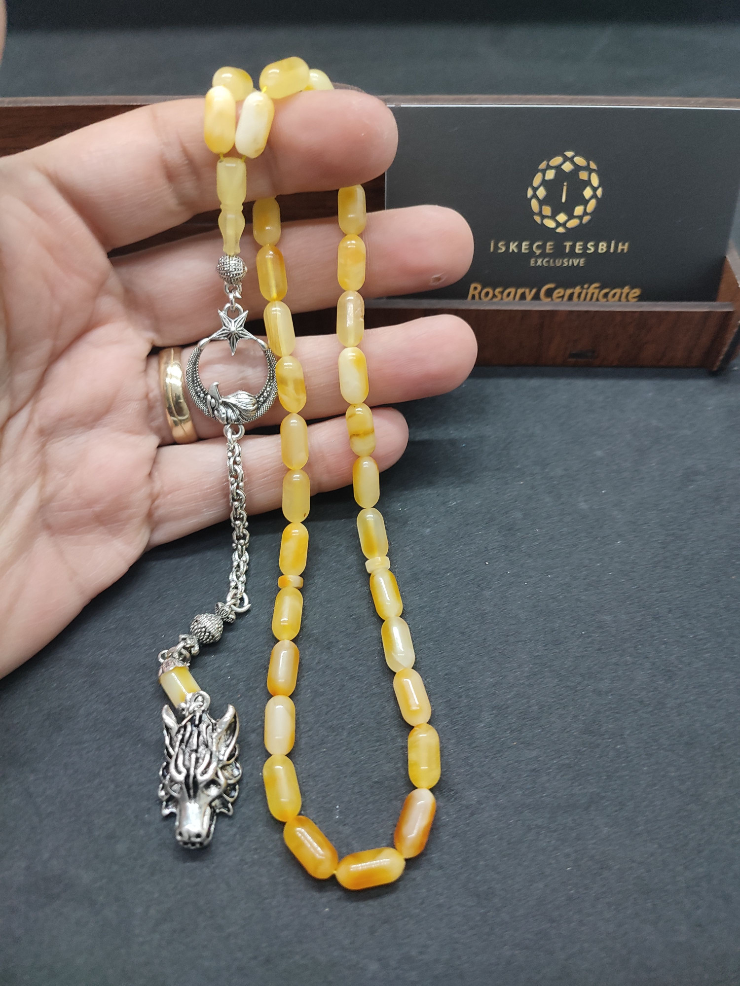 475 Ayar Gümüş Püsküllü Litvanya Kaya Damla 11.14 Gr. Sertifikalı 9485 küçük resim 3