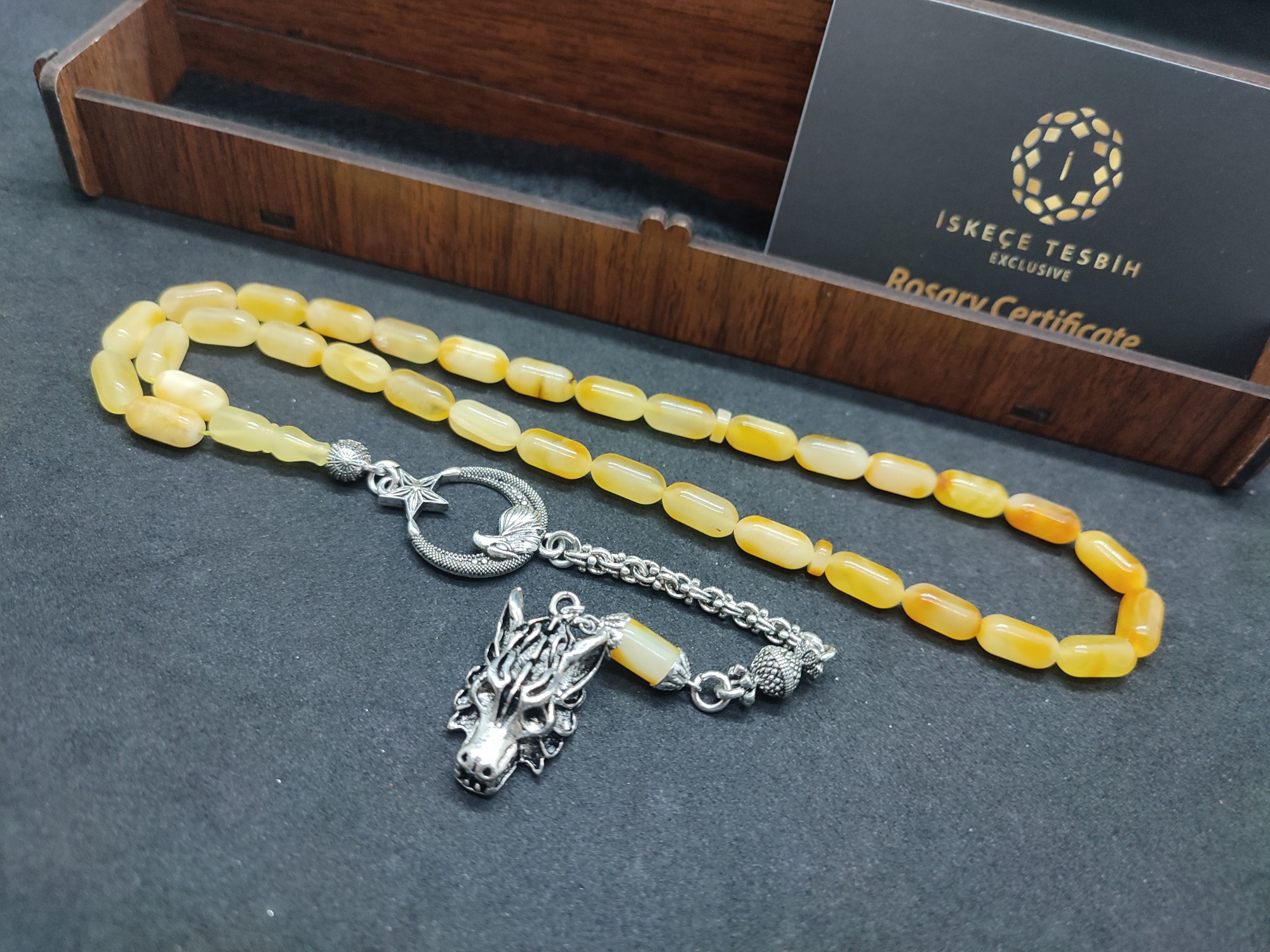 475 Ayar Gümüş Püsküllü Litvanya Kaya Damla 11.14 Gr. Sertifikalı 9485 küçük resim 4