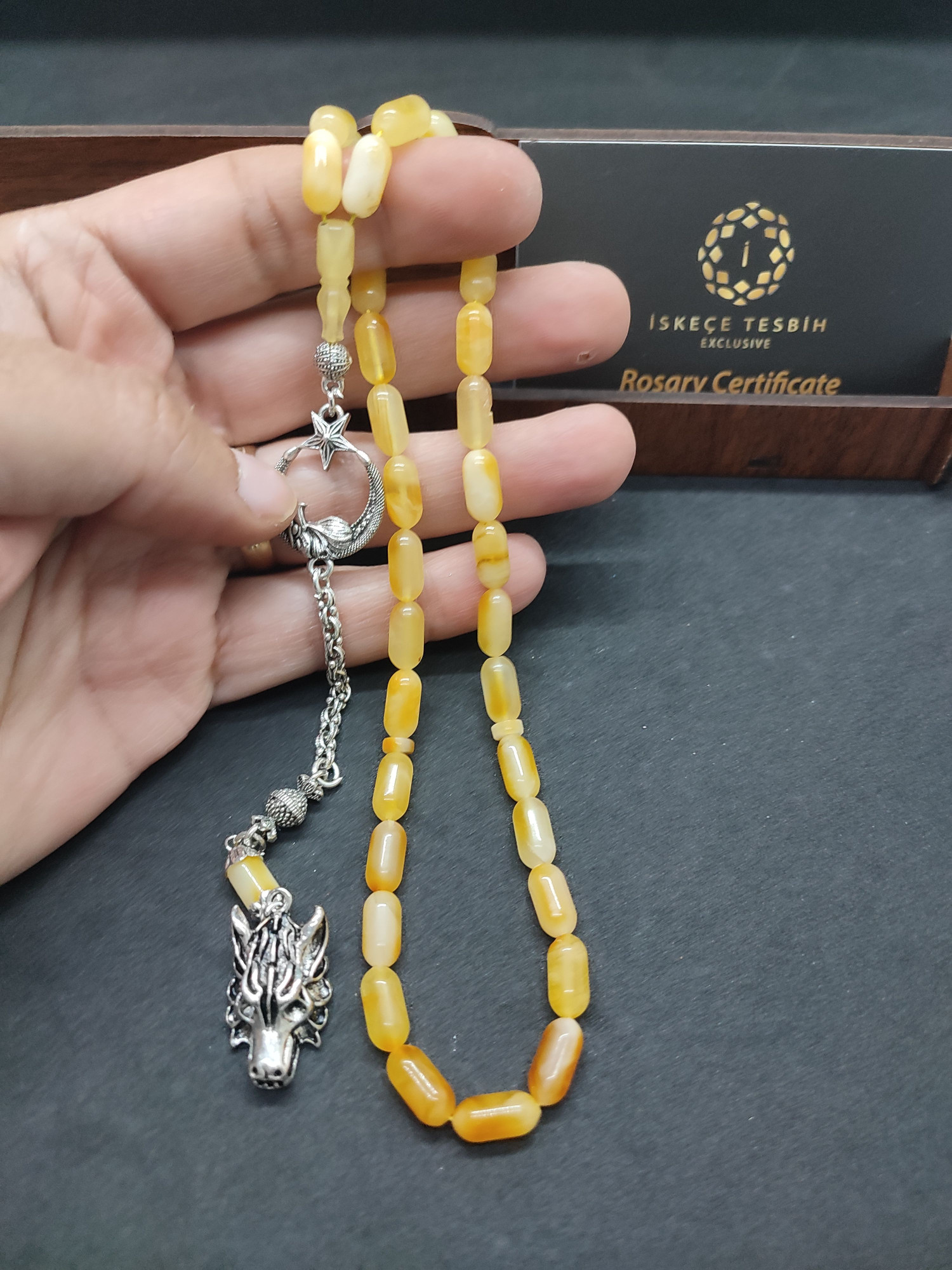 475 Ayar Gümüş Püsküllü Litvanya Kaya Damla 11.14 Gr. Sertifikalı 9485 küçük resim 5