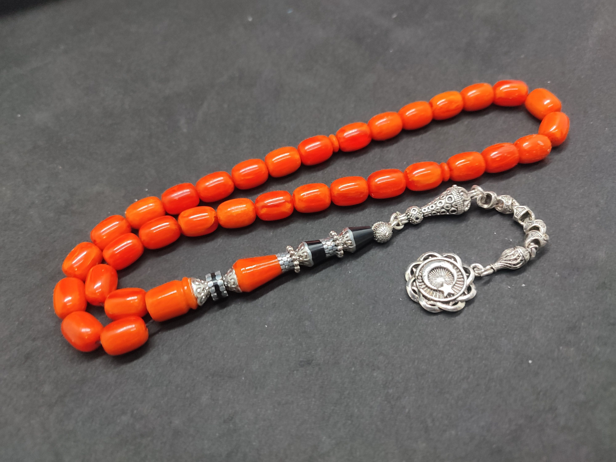 475 Ayar Gümüş Püskül 475 Ayar Gümüş Nakkaş Finlandiya Lapland Katalin Sertifikalı 9489 küçük resim 2