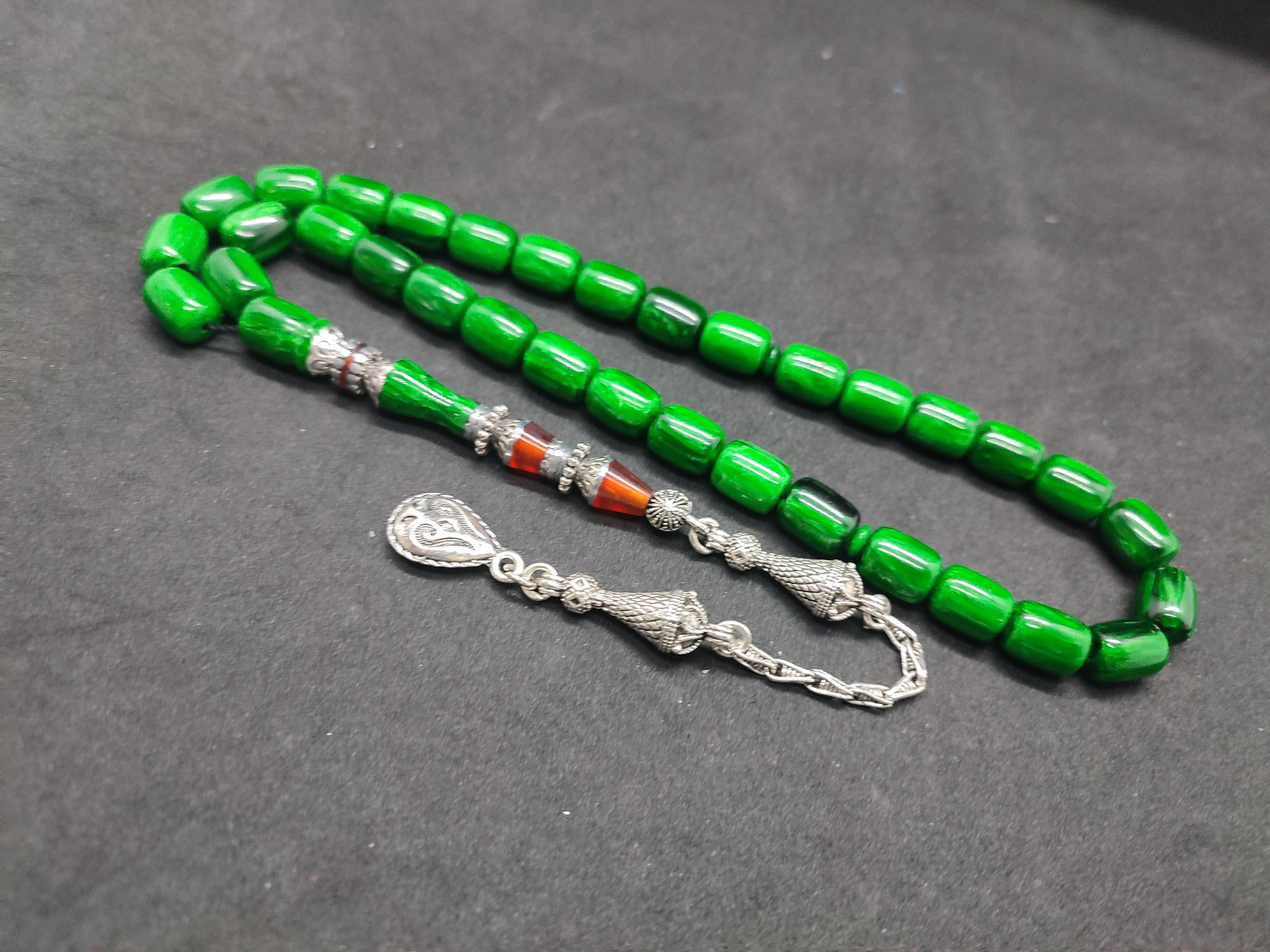 475 Ayar Gümüş Püskül 475 Ayar Gümüş Nakkaş Finlandiya Lapland Katalin Sertifikalı 9490 küçük resim 3