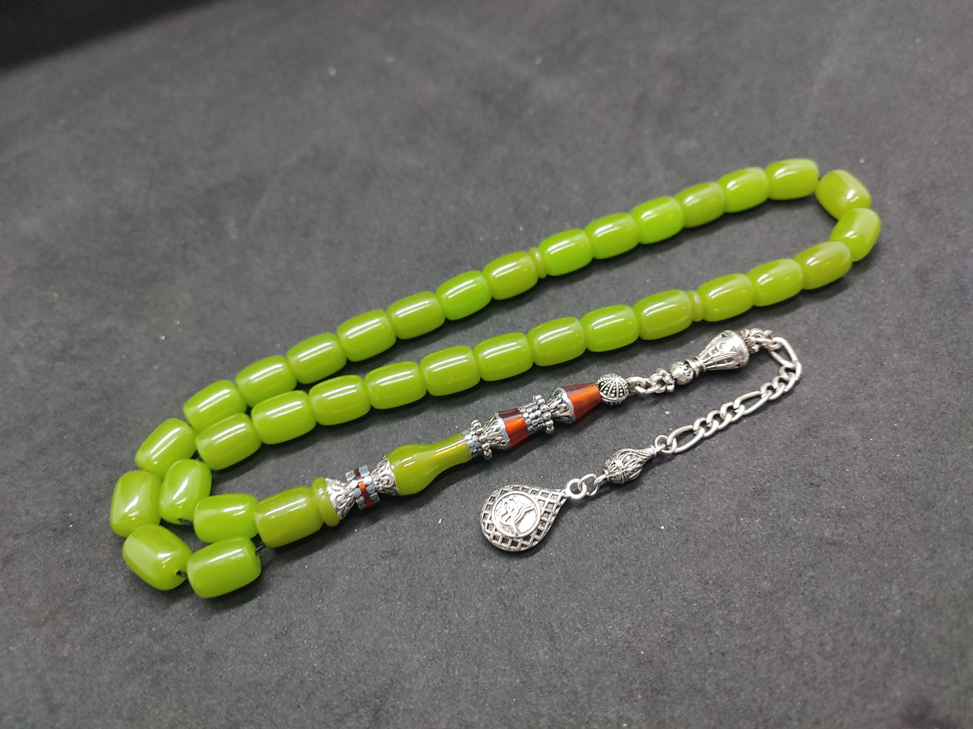 475 Ayar Gümüş Püskül 475 Ayar Gümüş Nakkaş Finlandiya Lapland Katalin Sertifikalı 9491 küçük resim 2