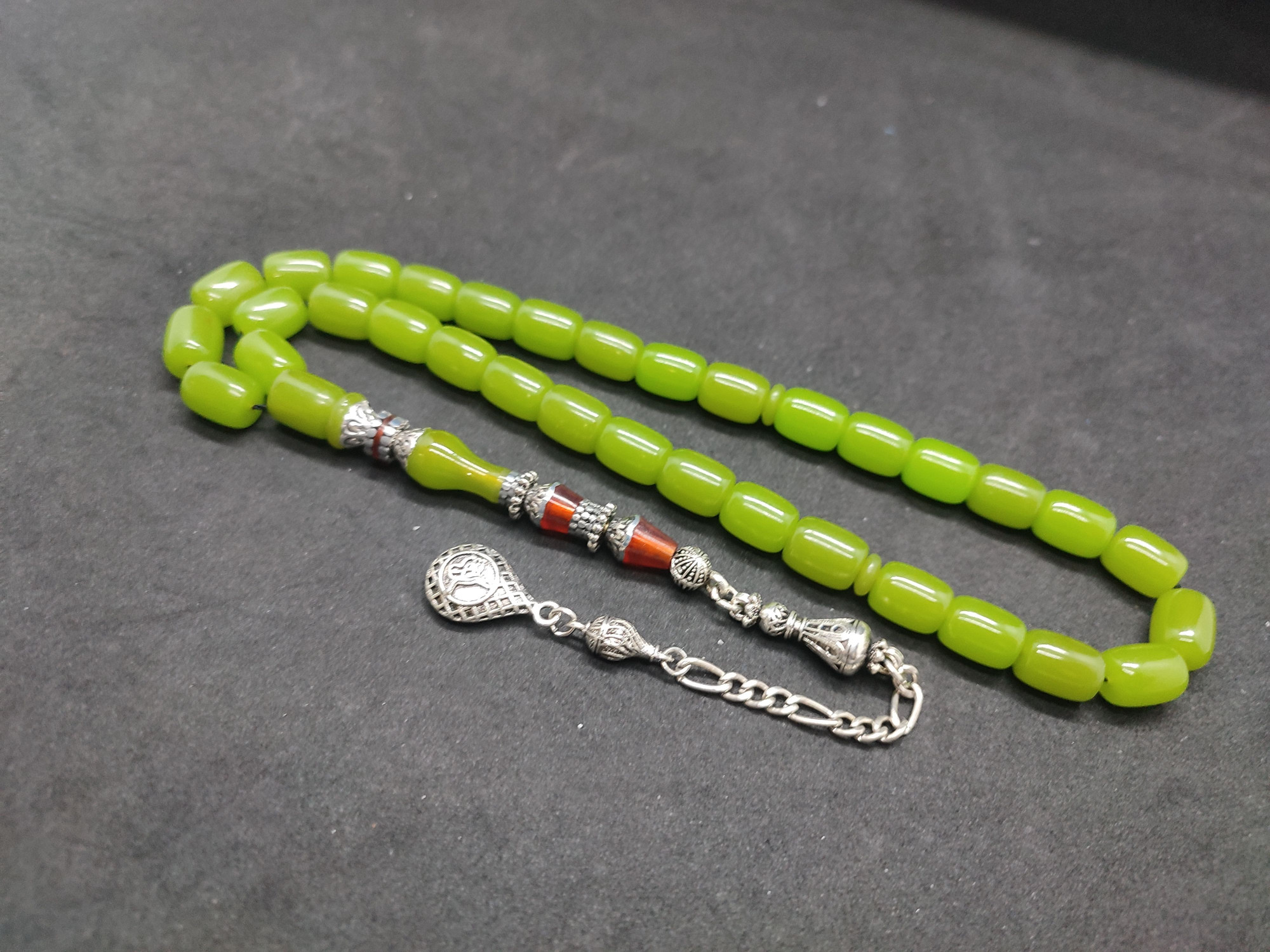 475 Ayar Gümüş Püskül 475 Ayar Gümüş Nakkaş Finlandiya Lapland Katalin Sertifikalı 9491 küçük resim 3