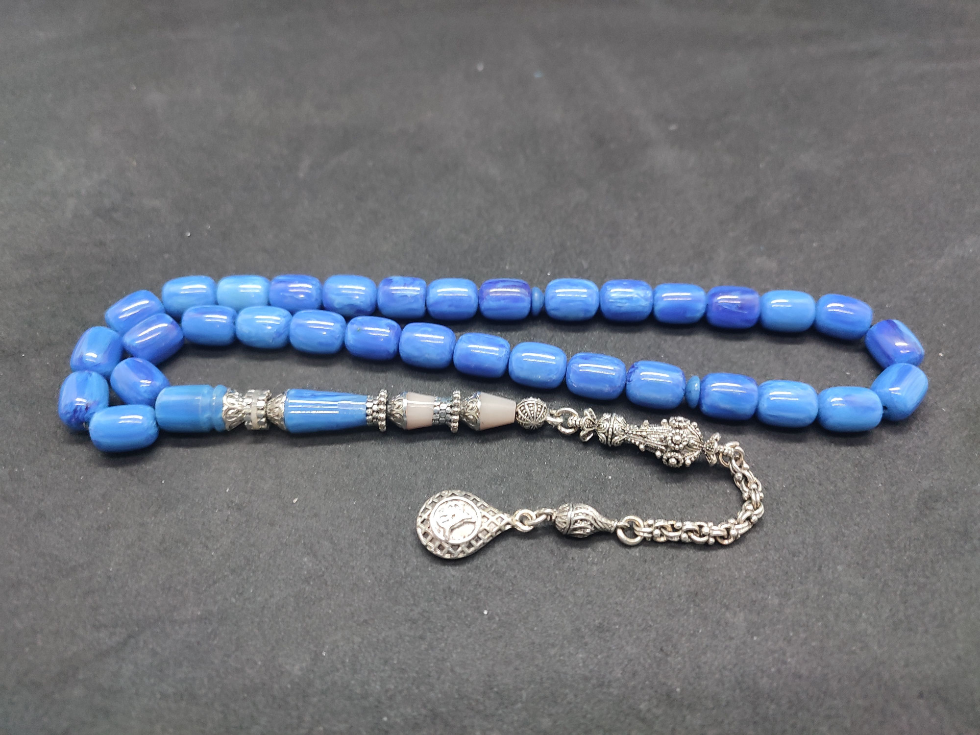 475 Ayar Gümüş Püskül 475 Ayar Gümüş Nakkaş Finlandiya Lapland Katalin Sertifikalı 9492 küçük resim 2