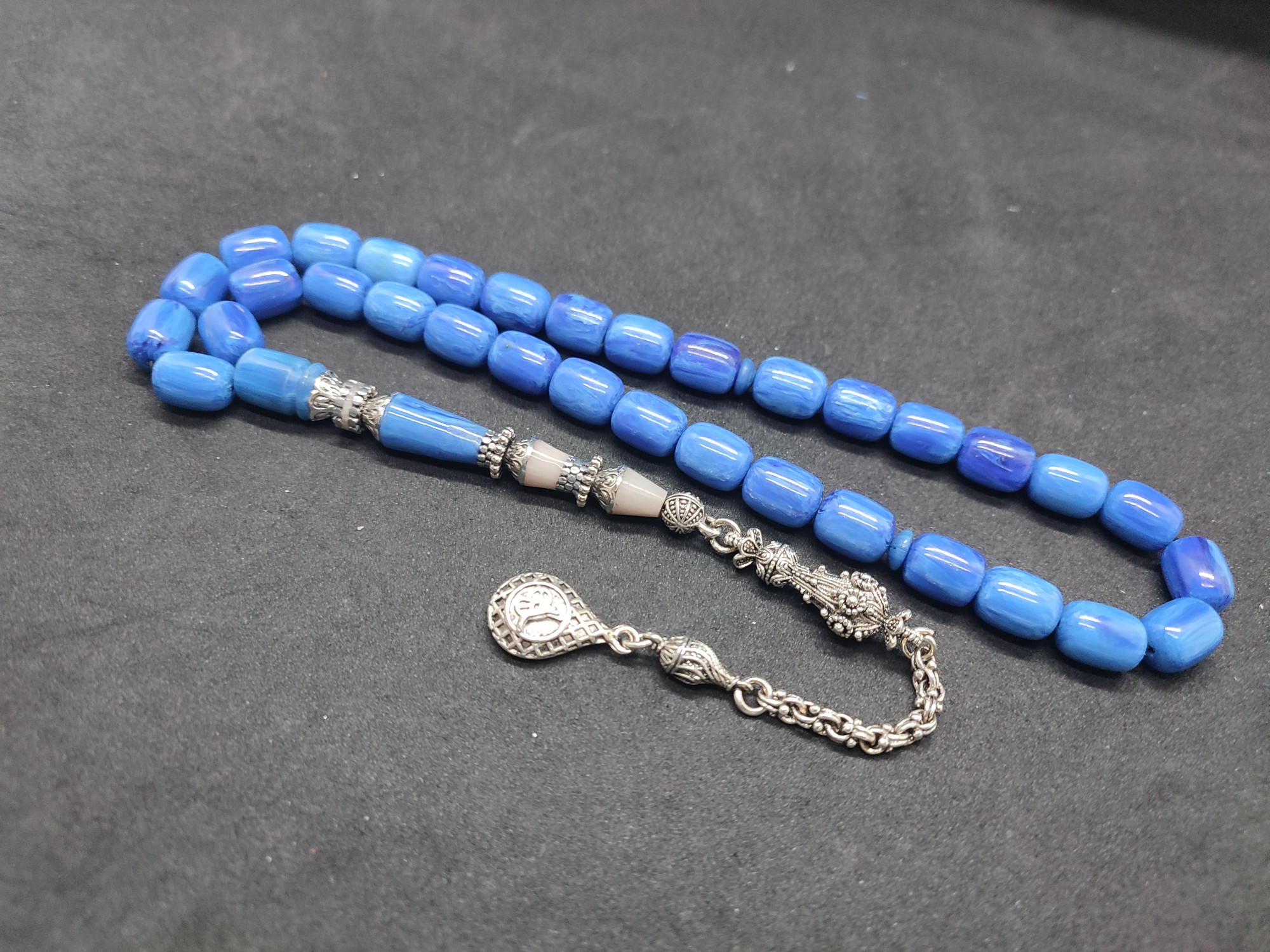 475 Ayar Gümüş Püskül 475 Ayar Gümüş Nakkaş Finlandiya Lapland Katalin Sertifikalı 9492 küçük resim 4