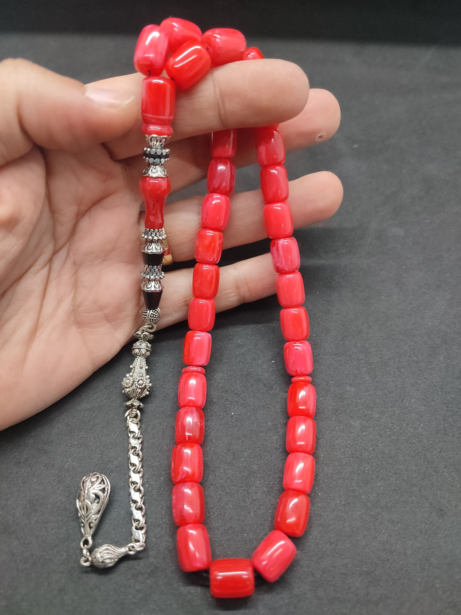 475 Ayar Gümüş Püskül 475 Ayar Gümüş Nakkaş Finlandiya Lapland Katalin Sertifikalı 9493 küçük resim 5