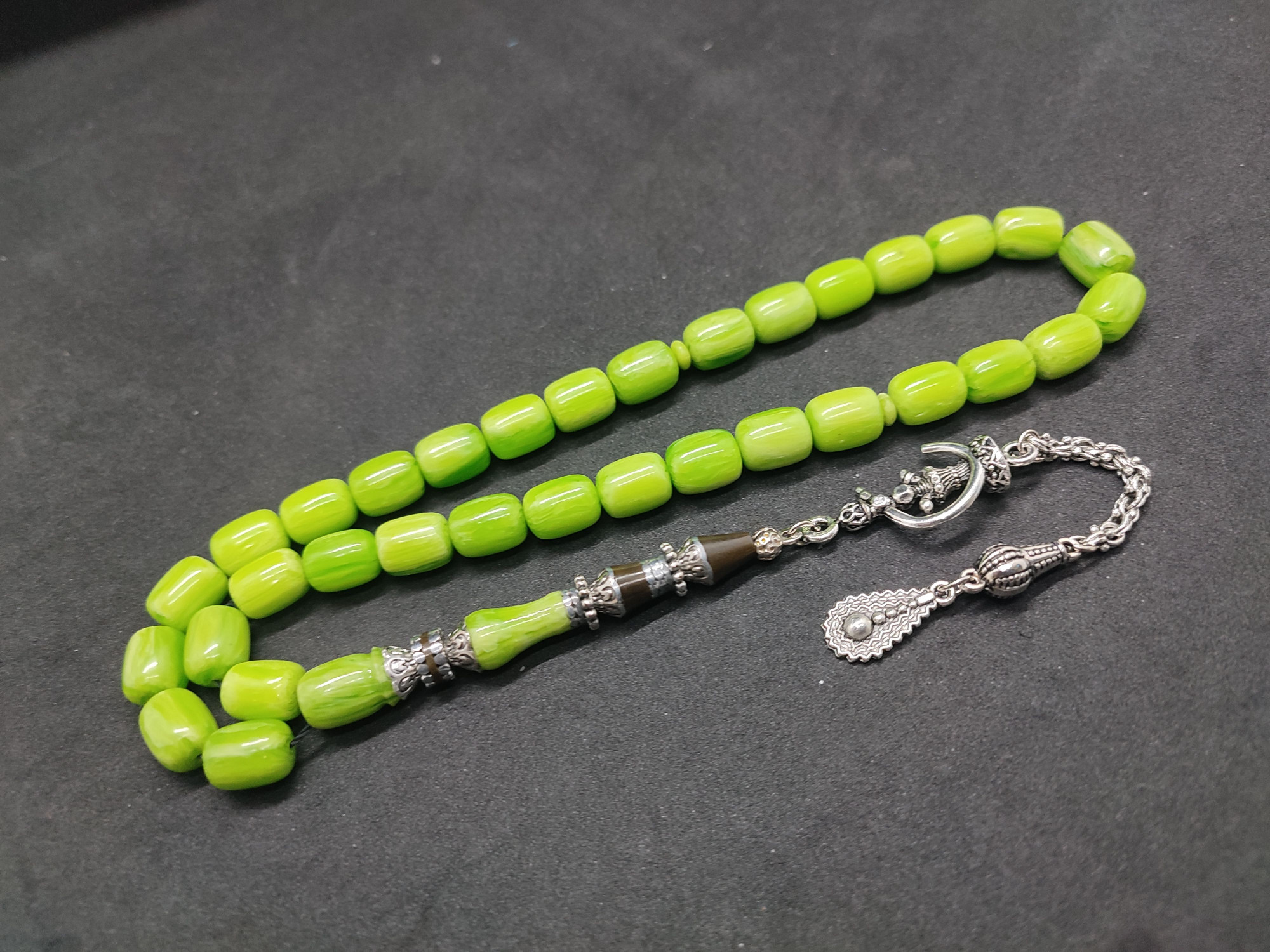 475 Ayar Gümüş Püskül 475 Ayar Gümüş Nakkaş Finlandiya Lapland Katalin Sertifikalı 9494 küçük resim 2