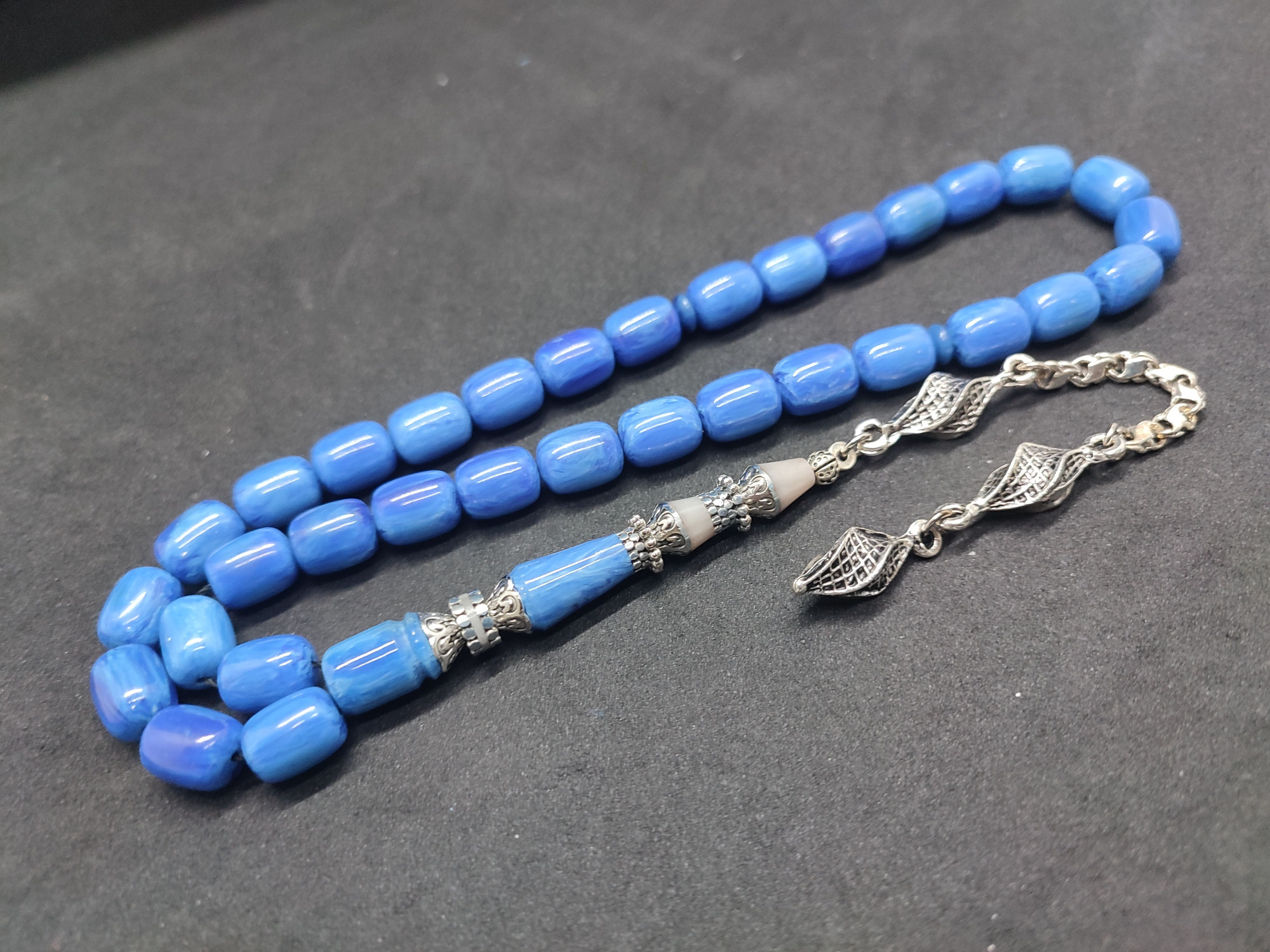 475 Ayar Gümüş Püskül 475 Ayar Gümüş Nakkaş Finlandiya Lapland Katalin Sertifikalı 9496 küçük resim 2