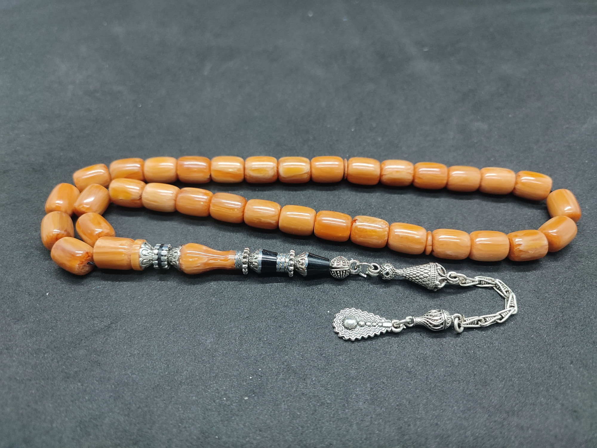 475 Ayar Gümüş Püskül 475 Ayar Gümüş Nakkaş Finlandiya Lapland Katalin Sertifikalı 9497 küçük resim 2