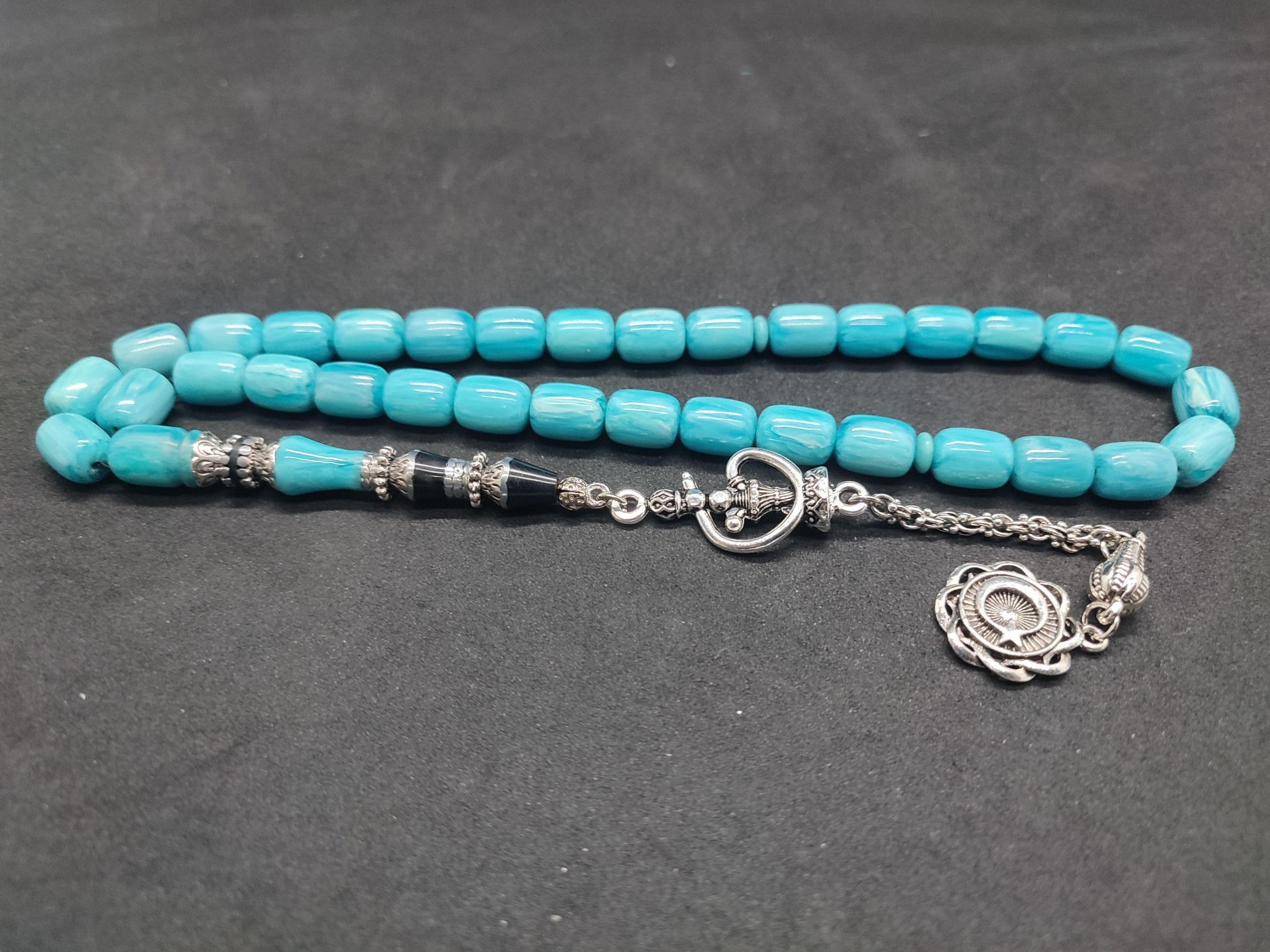 475 Ayar Gümüş Püskül 475 Ayar Gümüş Nakkaş Finlandiya Lapland Katalin Sertifikalı 9498 küçük resim 2