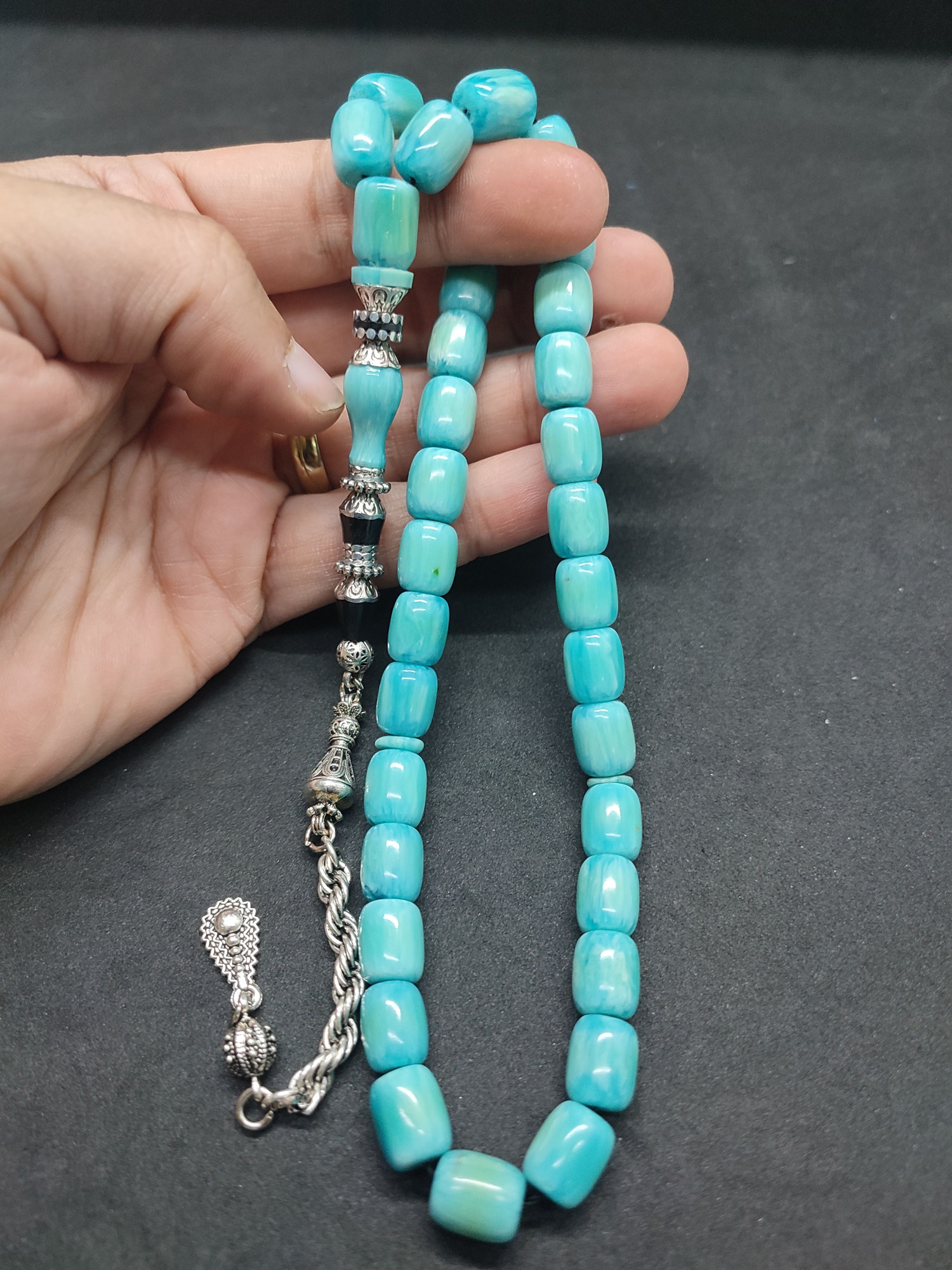 475 Ayar Gümüş Püskül 475 Ayar Gümüş Nakkaş Finlandiya Lapland Katalin Sertifikalı 9499 küçük resim 5