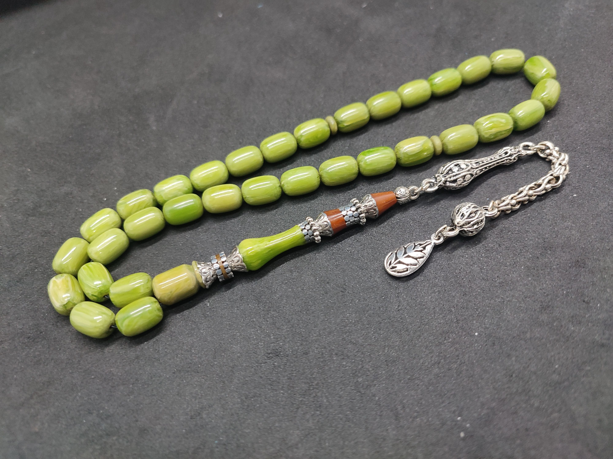 475 Ayar Gümüş Püskül 475 Ayar Gümüş Nakkaş Finlandiya Lapland Katalin Sertifikalı 9501 küçük resim 2