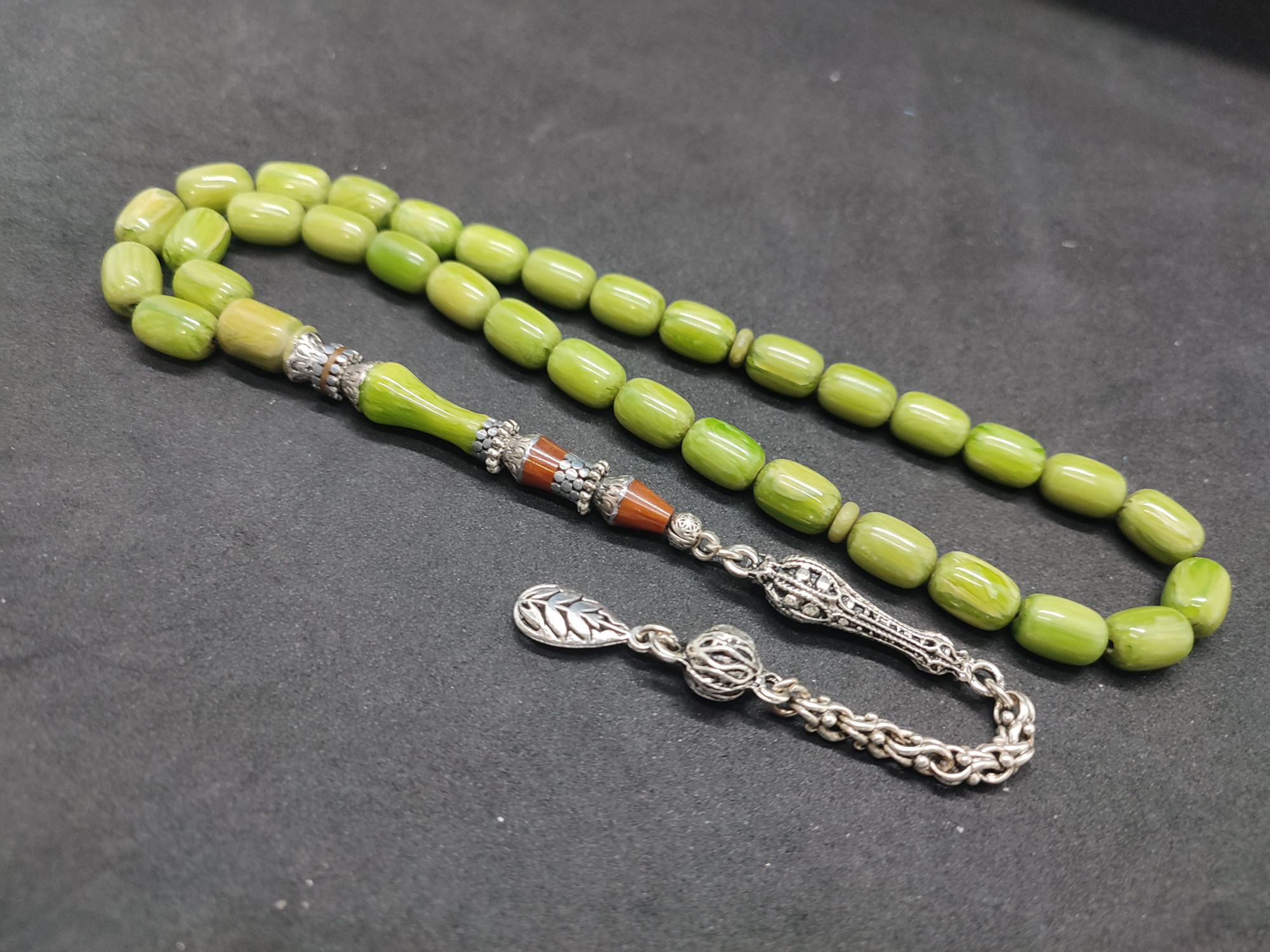 475 Ayar Gümüş Püskül 475 Ayar Gümüş Nakkaş Finlandiya Lapland Katalin Sertifikalı 9501 küçük resim 3