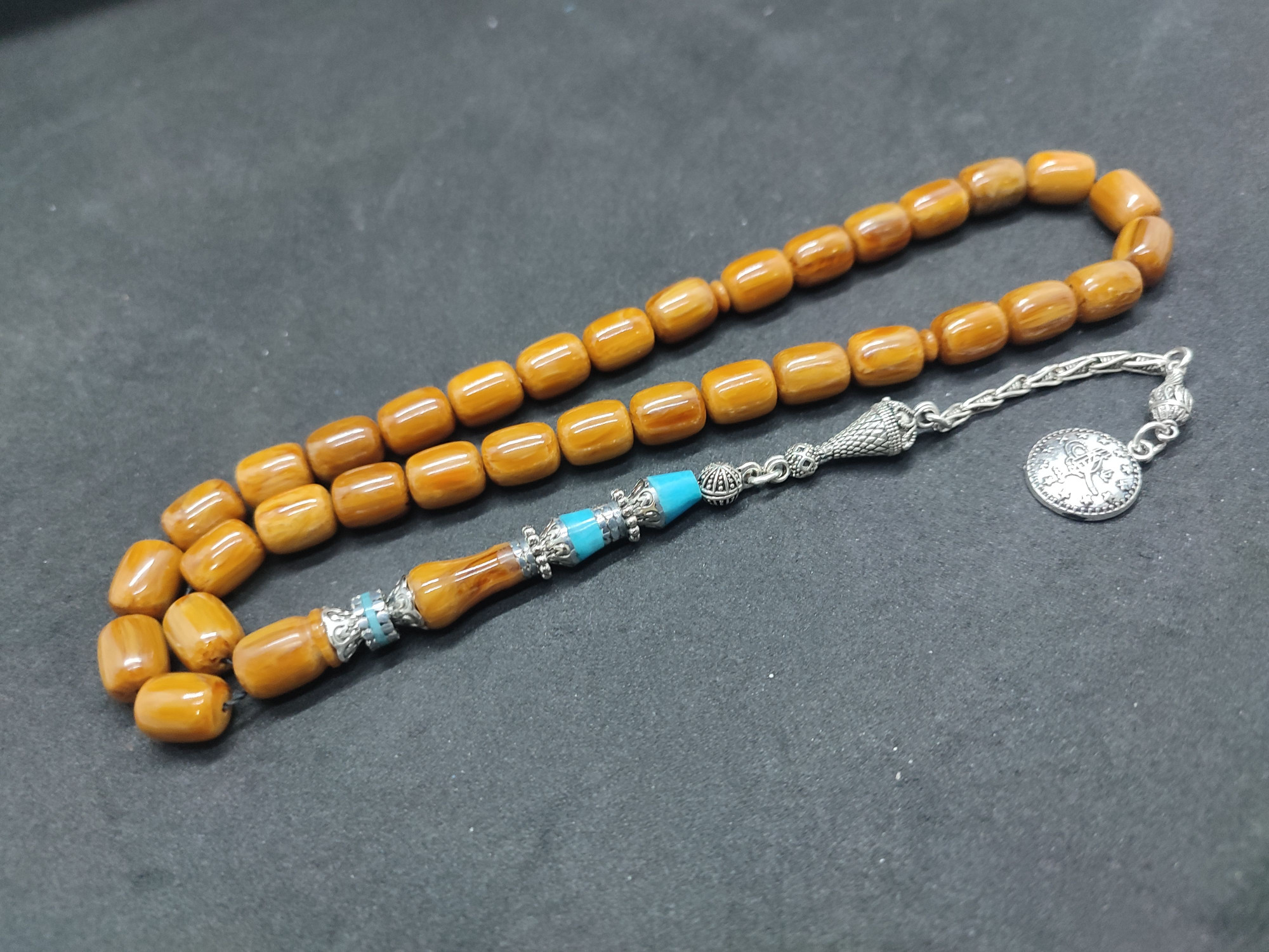 475 Ayar Gümüş Püskül 475 Ayar Gümüş Nakkaş Finlandiya Lapland Katalin Sertifikalı 9502 küçük resim 2