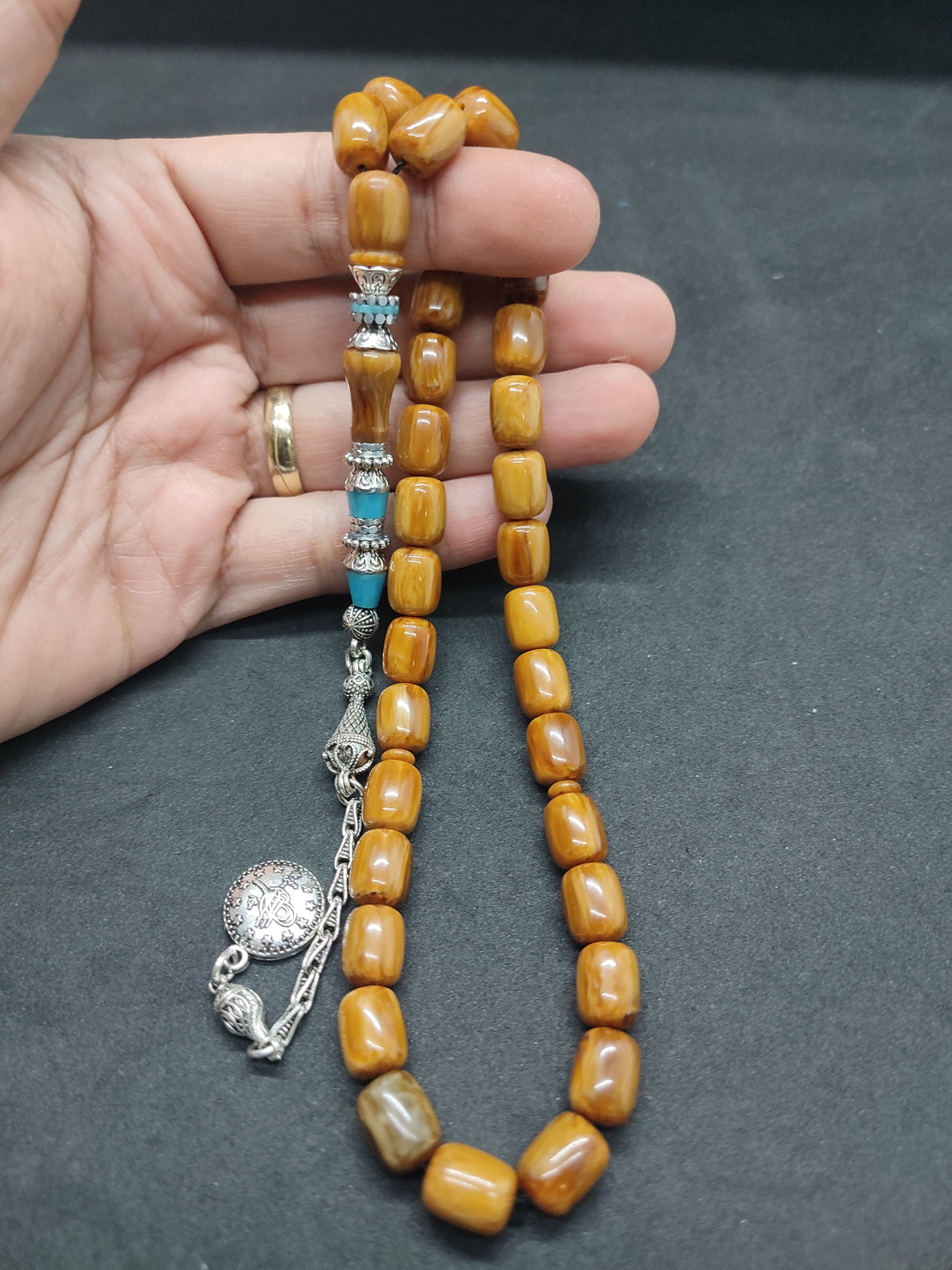 475 Ayar Gümüş Püskül 475 Ayar Gümüş Nakkaş Finlandiya Lapland Katalin Sertifikalı 9502 küçük resim 4