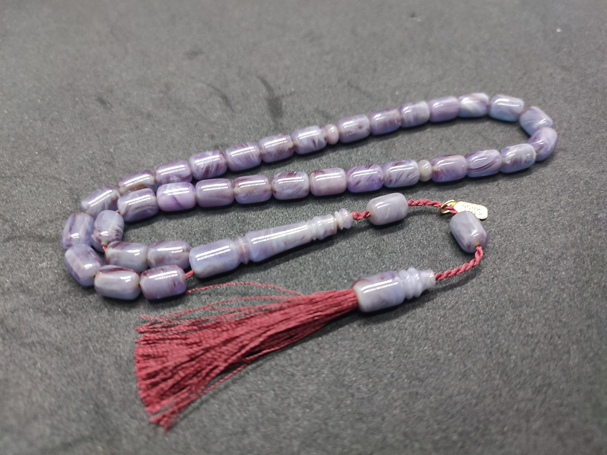 Uğur Şener Usta Eseri El Boy Çift Zımpara Çift Cilalı Sıkma Kehribar Sertifikalı 9522