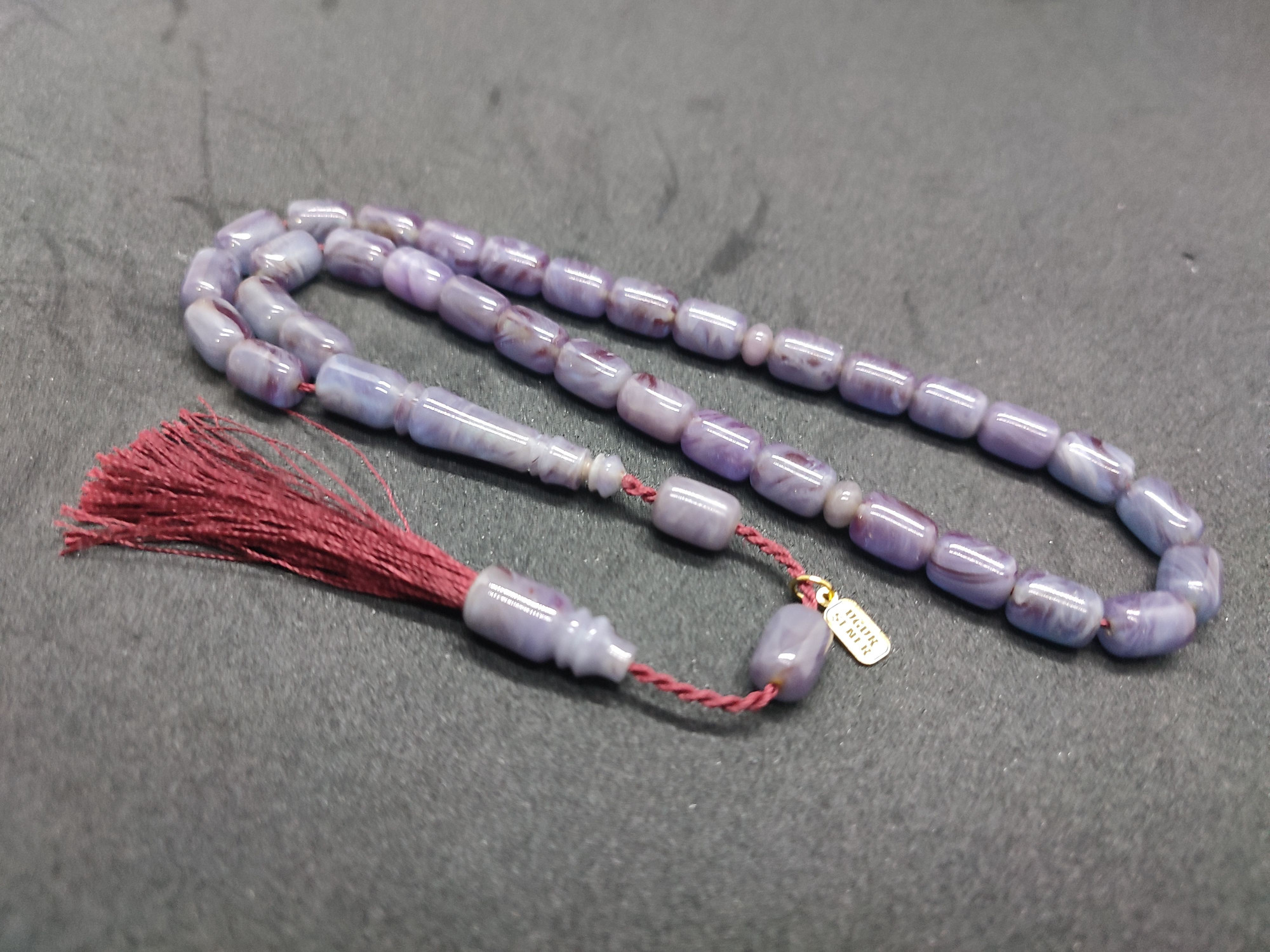 Uğur Şener Usta Eseri El Boy Çift Zımpara Çift Cilalı Sıkma Kehribar Sertifikalı 9522 küçük resim 3