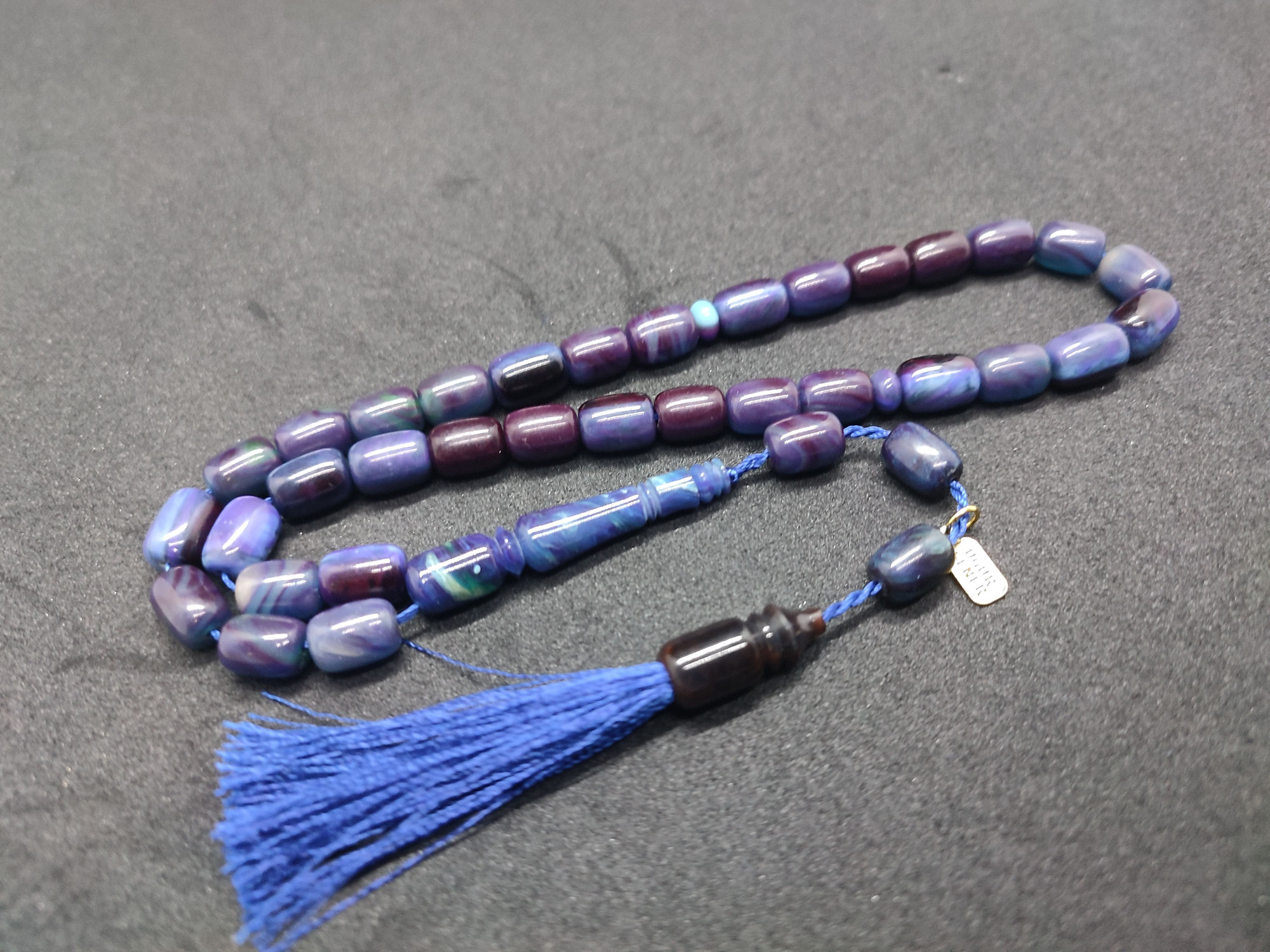 Uğur Şener Usta Eseri El Boy Çift Zımpara Çift Cilalı Sıkma Kehribar Sertifikalı 9524 küçük resim 2