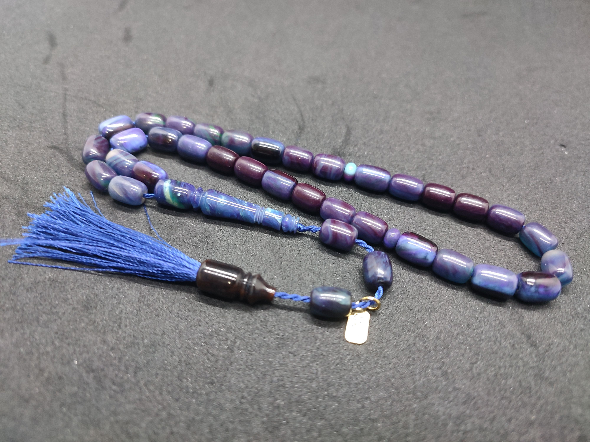 Uğur Şener Usta Eseri El Boy Çift Zımpara Çift Cilalı Sıkma Kehribar Sertifikalı 9524 küçük resim 3