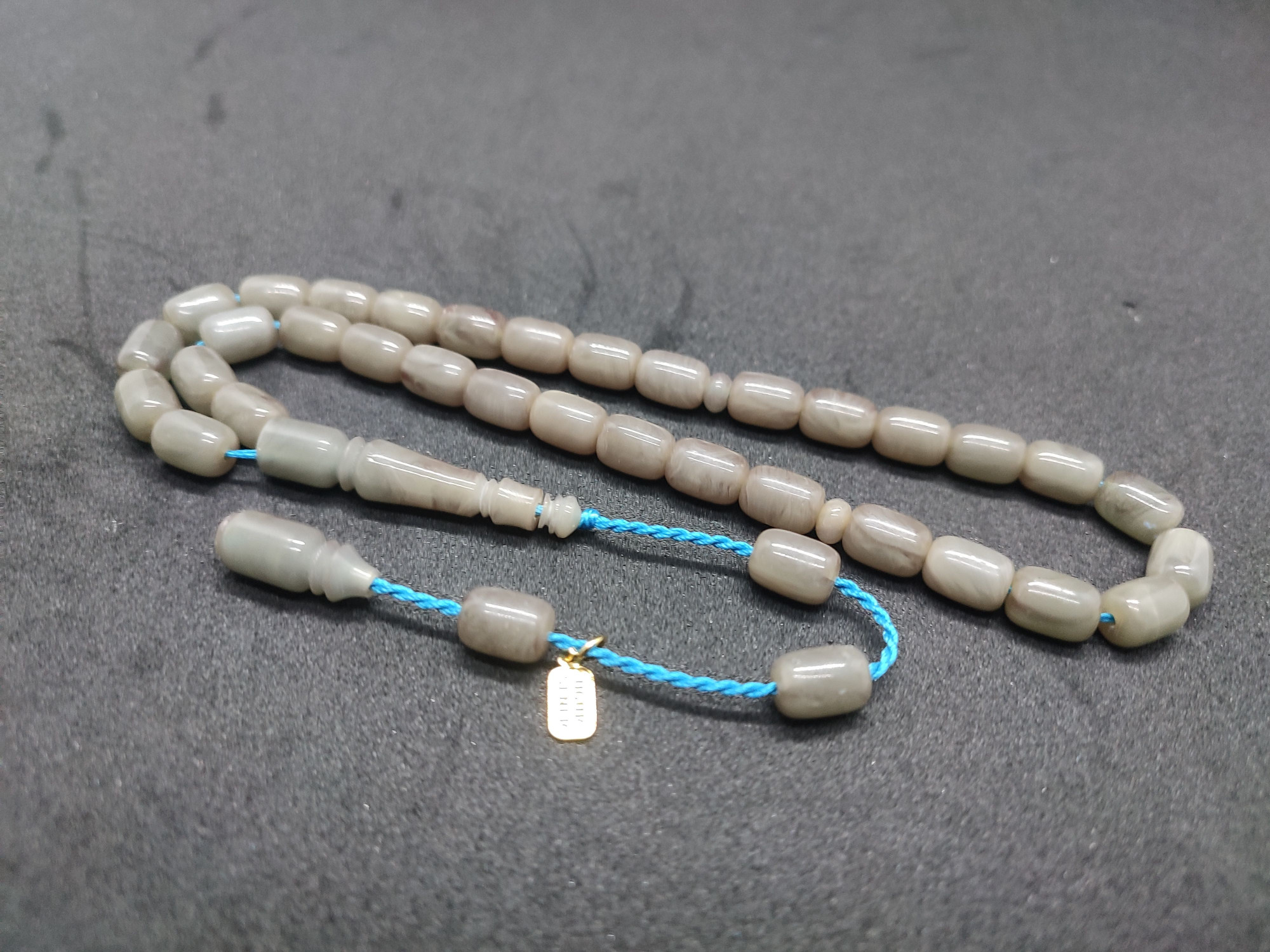 Uğur Şener Usta Eseri El Boy Çift Zımpara Çift Cilalı Sıkma Kehribar Sertifikalı 9525 küçük resim 4