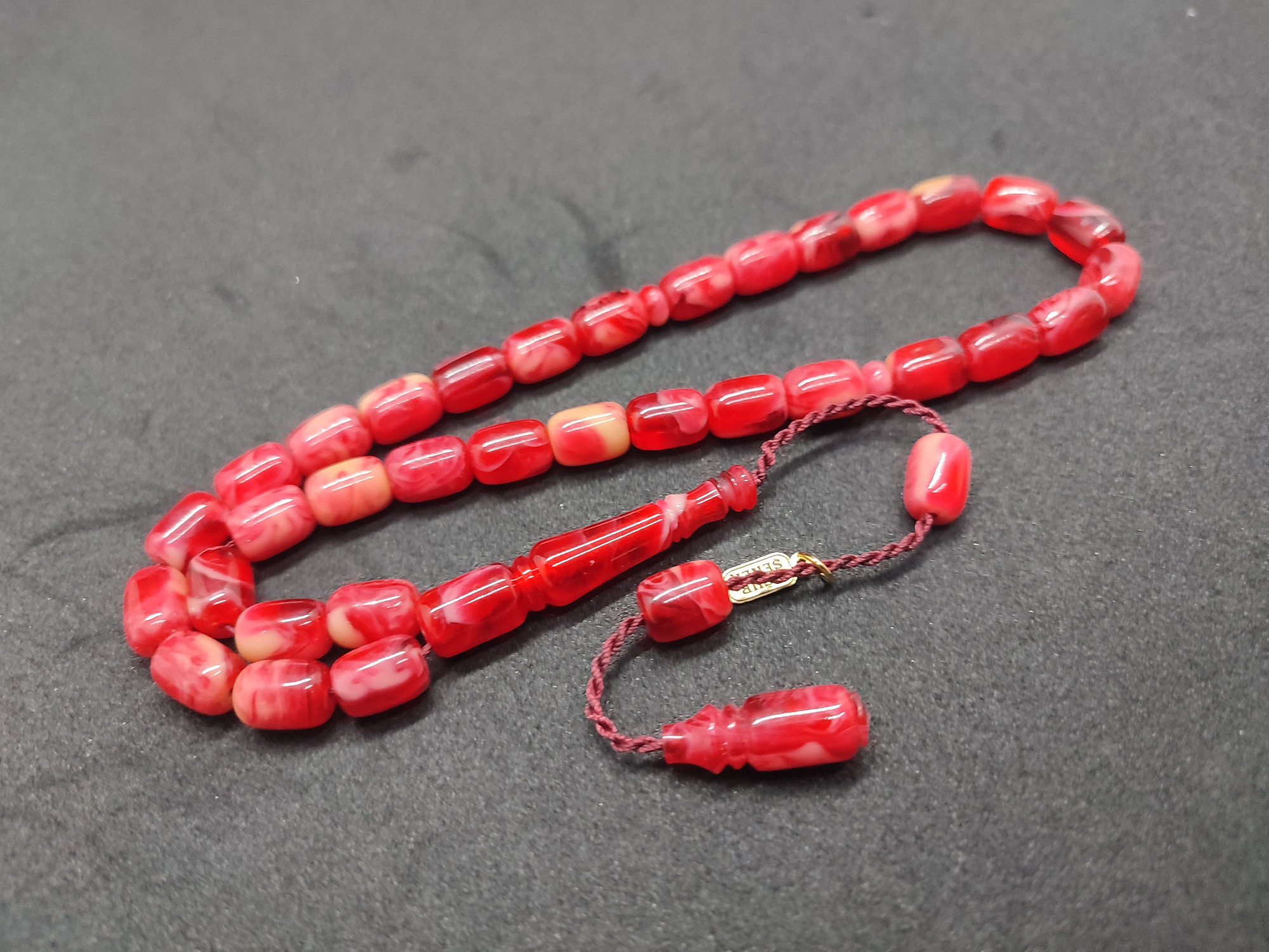 Uğur Şener Usta Eseri El Boy Çift Zımpara Çift Cilalı Sıkma Kehribar Sertifikalı 9528