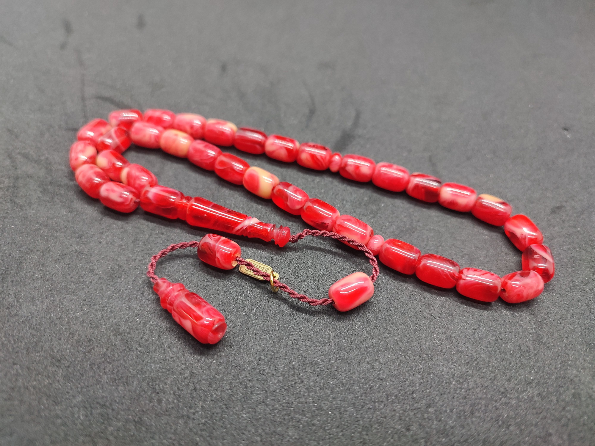 Uğur Şener Usta Eseri El Boy Çift Zımpara Çift Cilalı Sıkma Kehribar Sertifikalı 9528 küçük resim 3