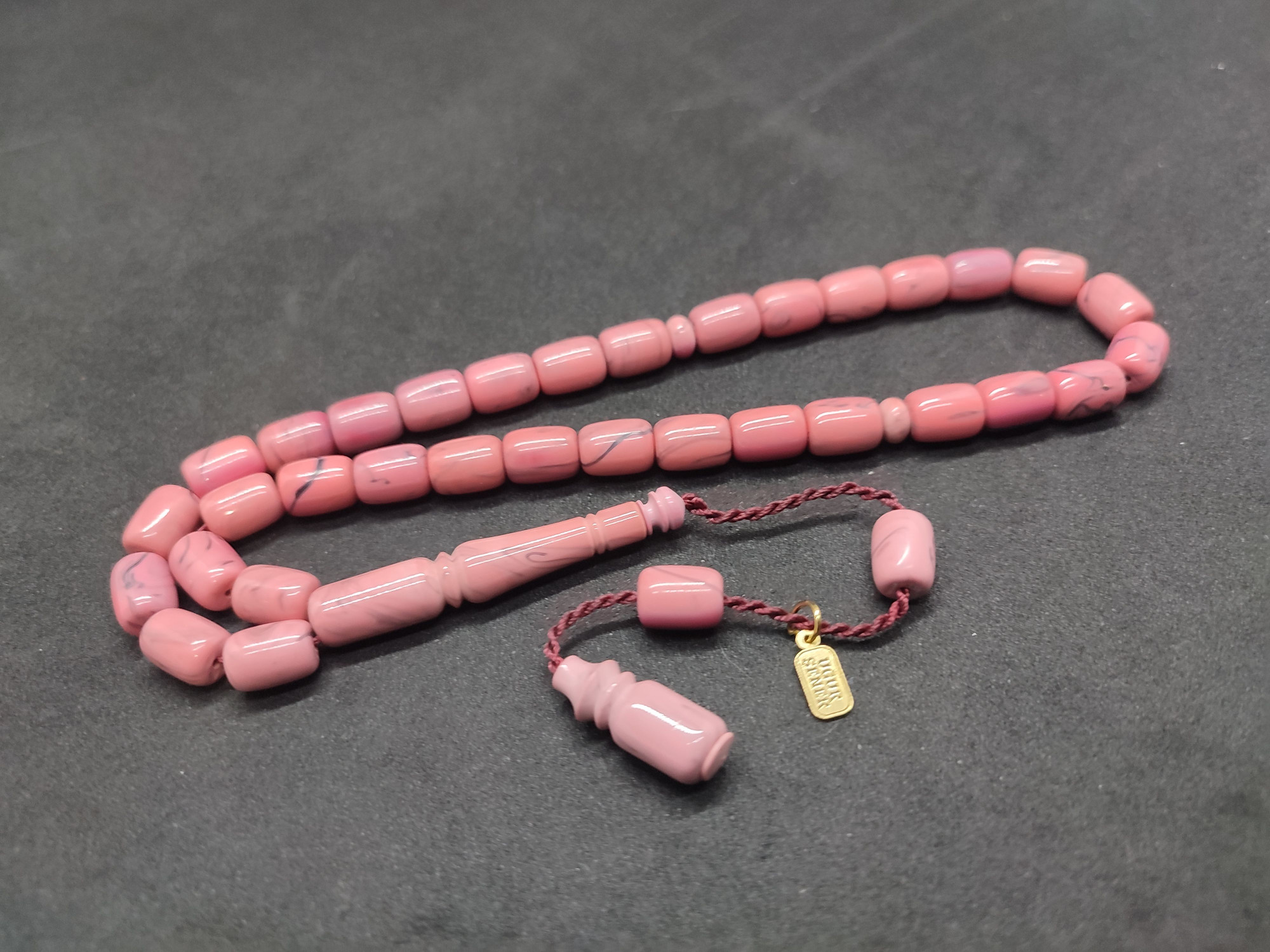 Uğur Şener Usta Eseri El Boy Çift Zımpara Çift Cilalı Sıkma Kehribar Sertifikalı 9533 küçük resim 2