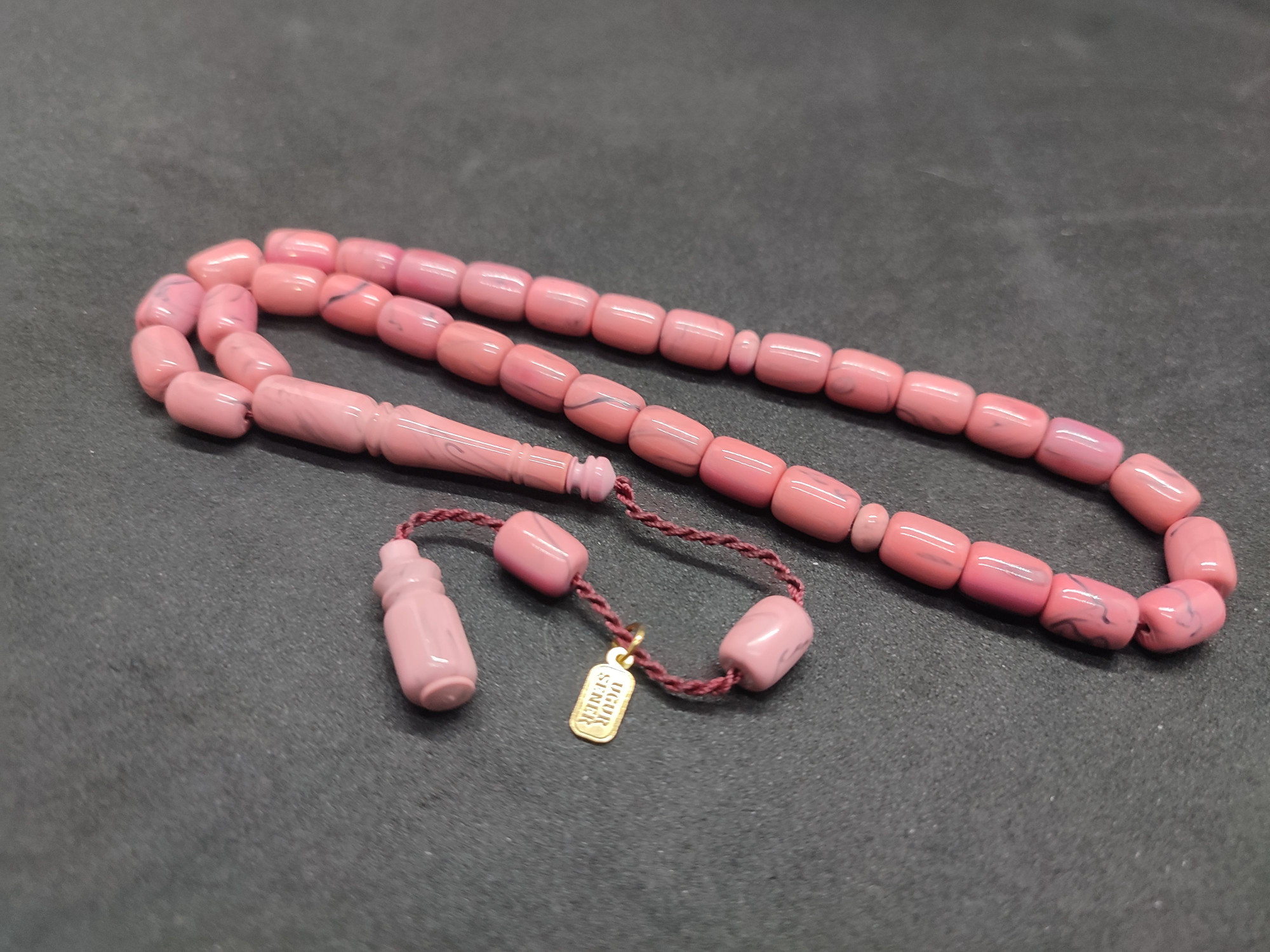 Uğur Şener Usta Eseri El Boy Çift Zımpara Çift Cilalı Sıkma Kehribar Sertifikalı 9533 küçük resim 3