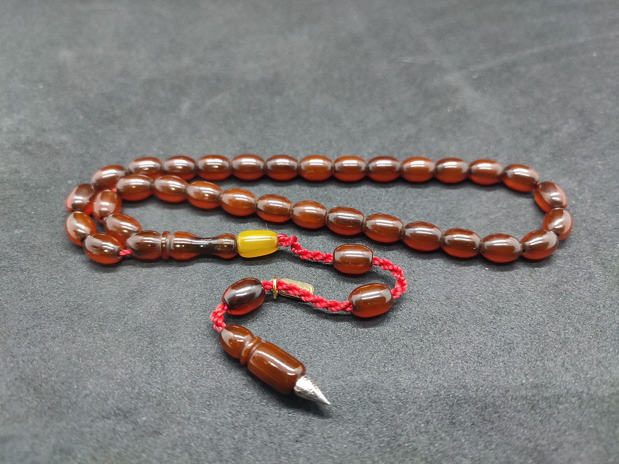 Hayyani Usta Eseri Çift Zımpara Çift Cilalı Sıkma Kehribar Sertifikalı 9539 küçük resim 2