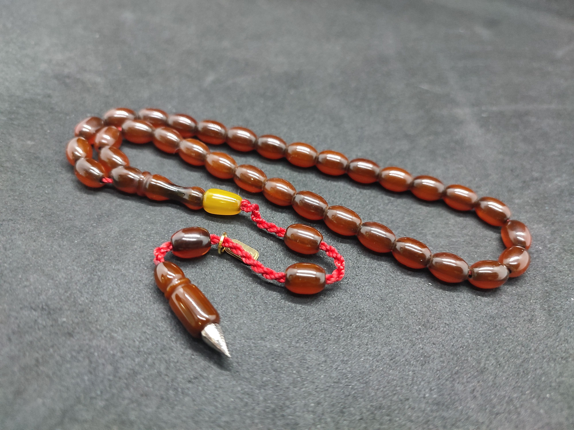 Hayyani Usta Eseri Çift Zımpara Çift Cilalı Sıkma Kehribar Sertifikalı 9539 küçük resim 4