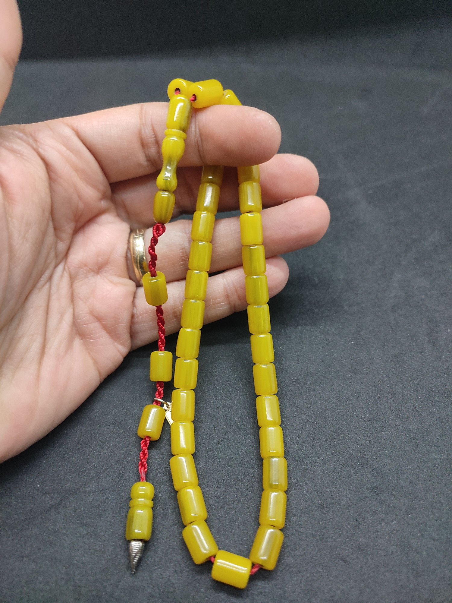 Hayyani Usta Eseri Çift Zımpara Çift Cilalı Sıkma Kehribar Sertifikalı 9540 küçük resim 3