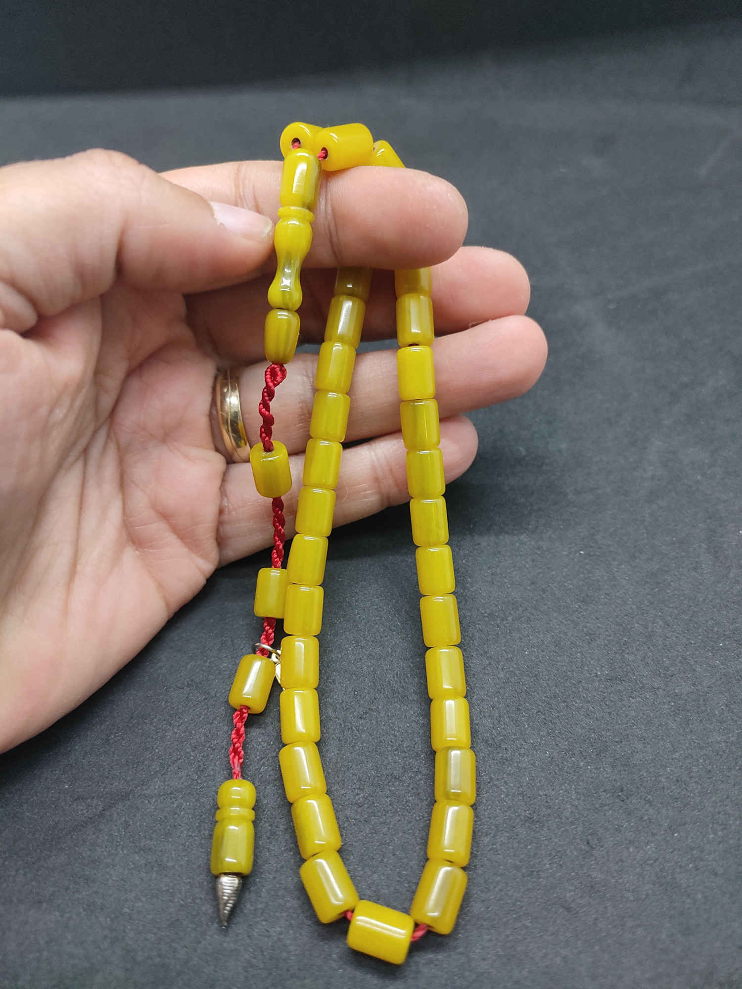 Hayyani Usta Eseri Çift Zımpara Çift Cilalı Sıkma Kehribar Sertifikalı 9540 küçük resim 5