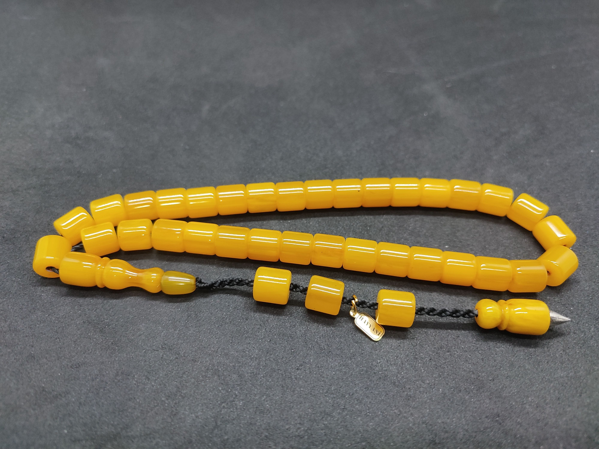 Hayyani Usta Eseri Çift Zımpara Çift Cilalı Sıkma Kehribar Sertifikalı 9541