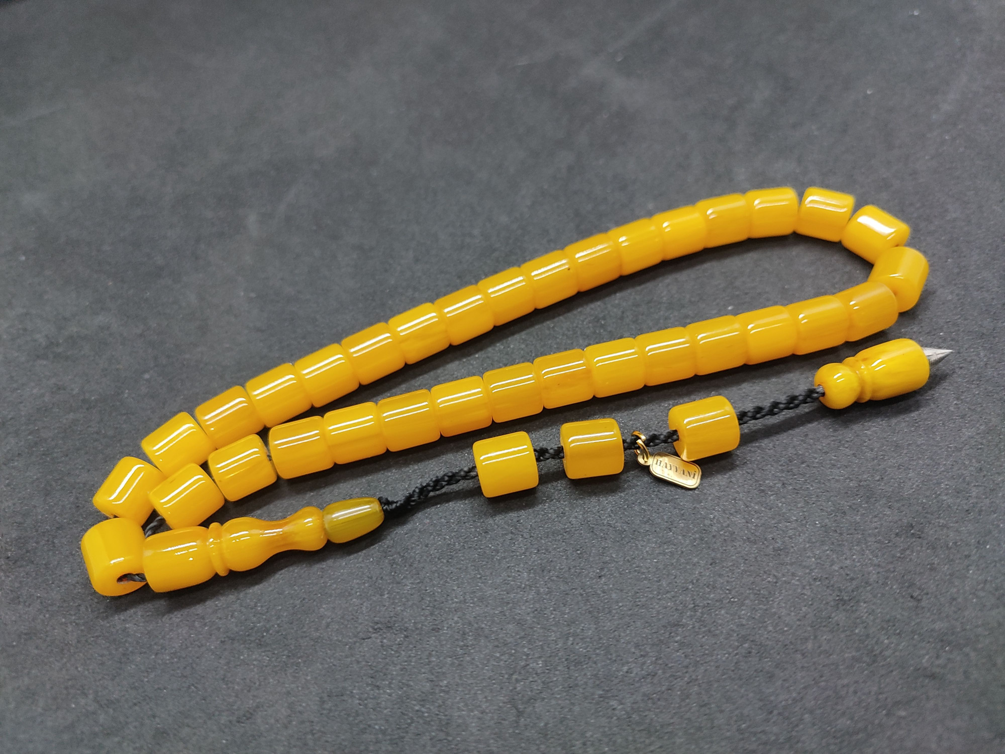 Hayyani Usta Eseri Çift Zımpara Çift Cilalı Sıkma Kehribar Sertifikalı 9541 küçük resim 2