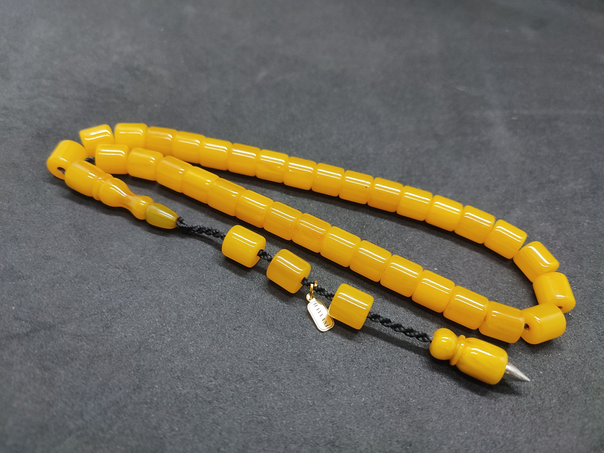 Hayyani Usta Eseri Çift Zımpara Çift Cilalı Sıkma Kehribar Sertifikalı 9541 küçük resim 4