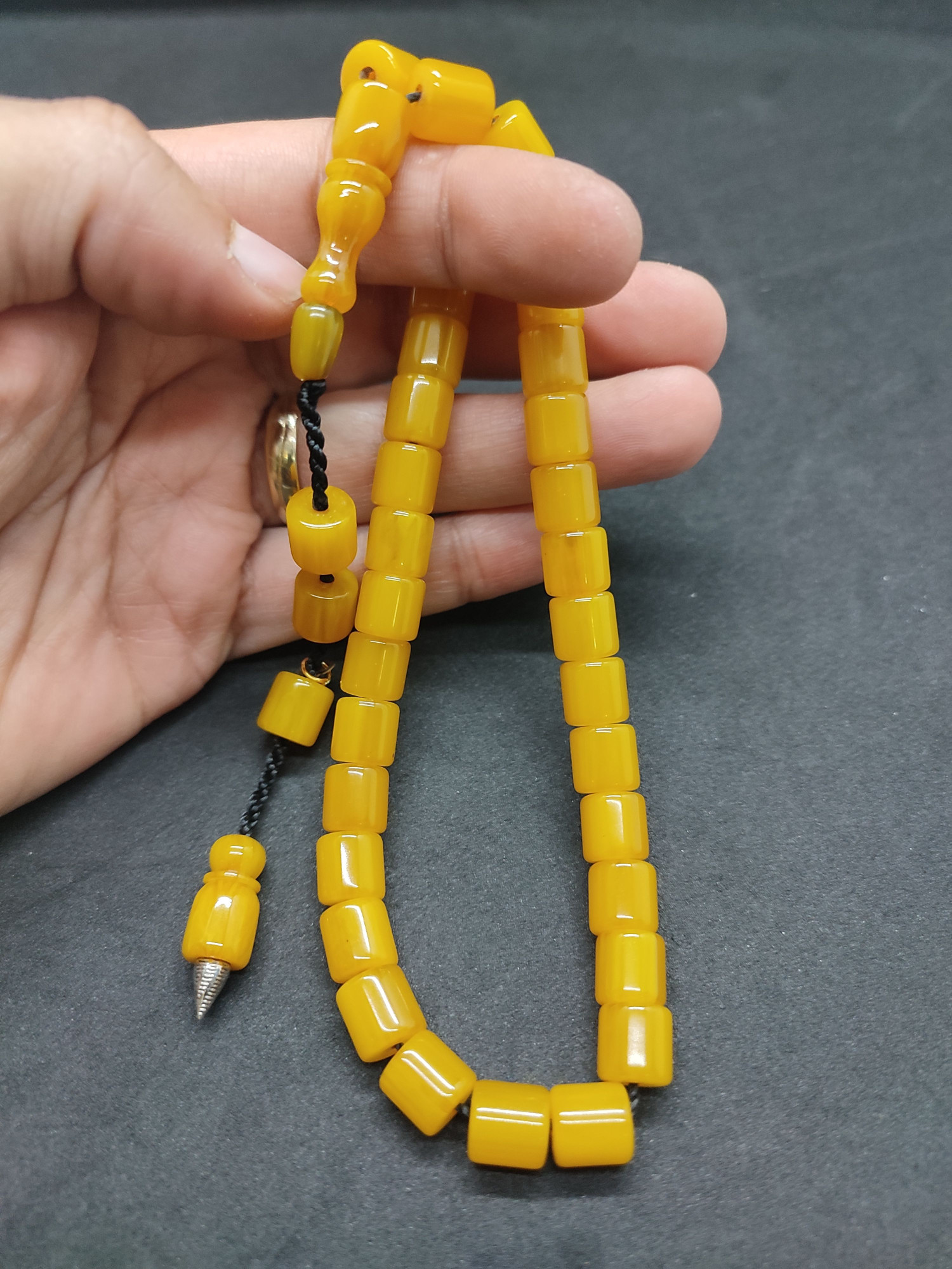 Hayyani Usta Eseri Çift Zımpara Çift Cilalı Sıkma Kehribar Sertifikalı 9541 küçük resim 5