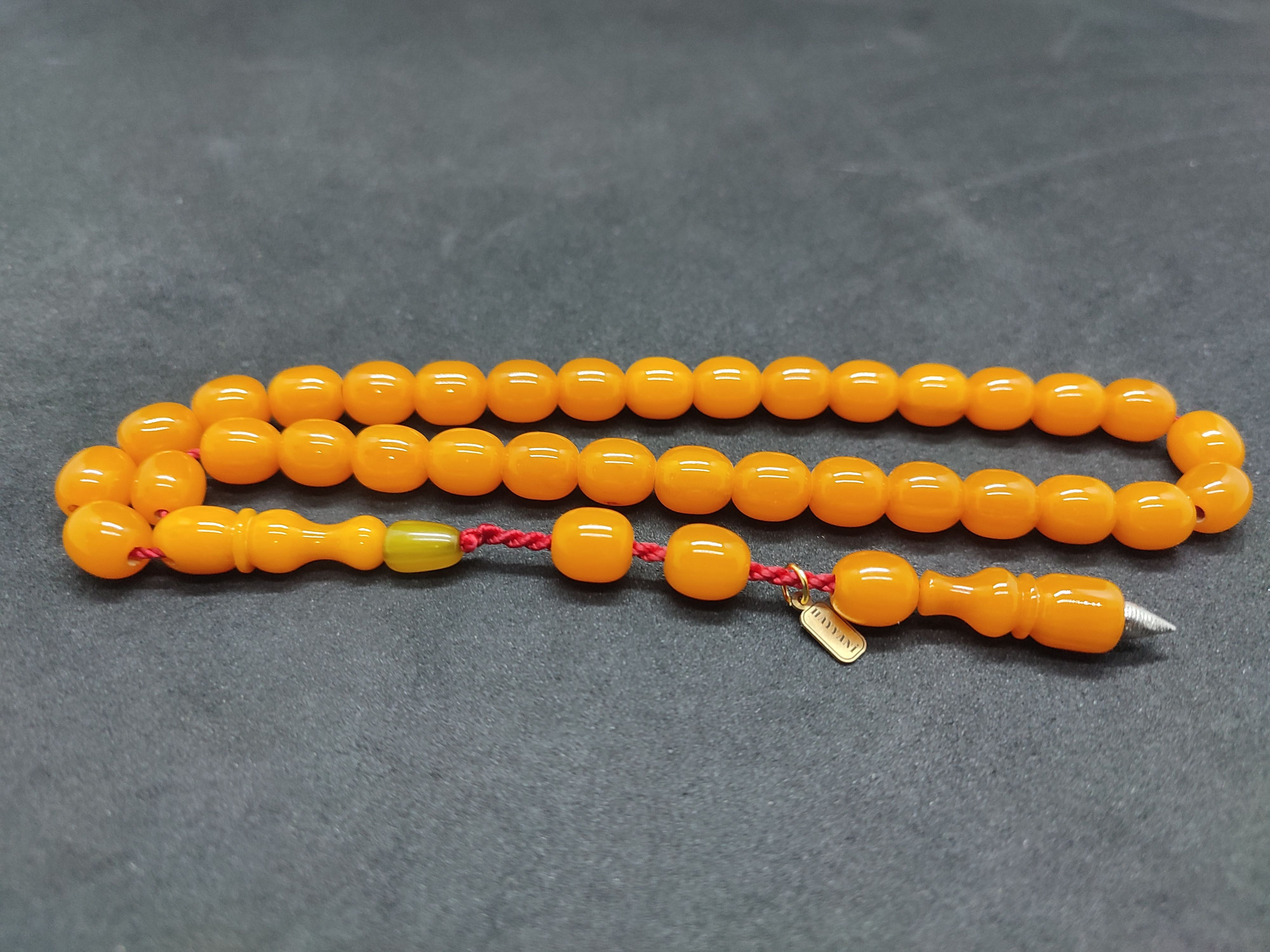 Hayyani Usta Eseri Çift Zımpara Çift Cilalı Sıkma Kehribar Sertifikalı 9542