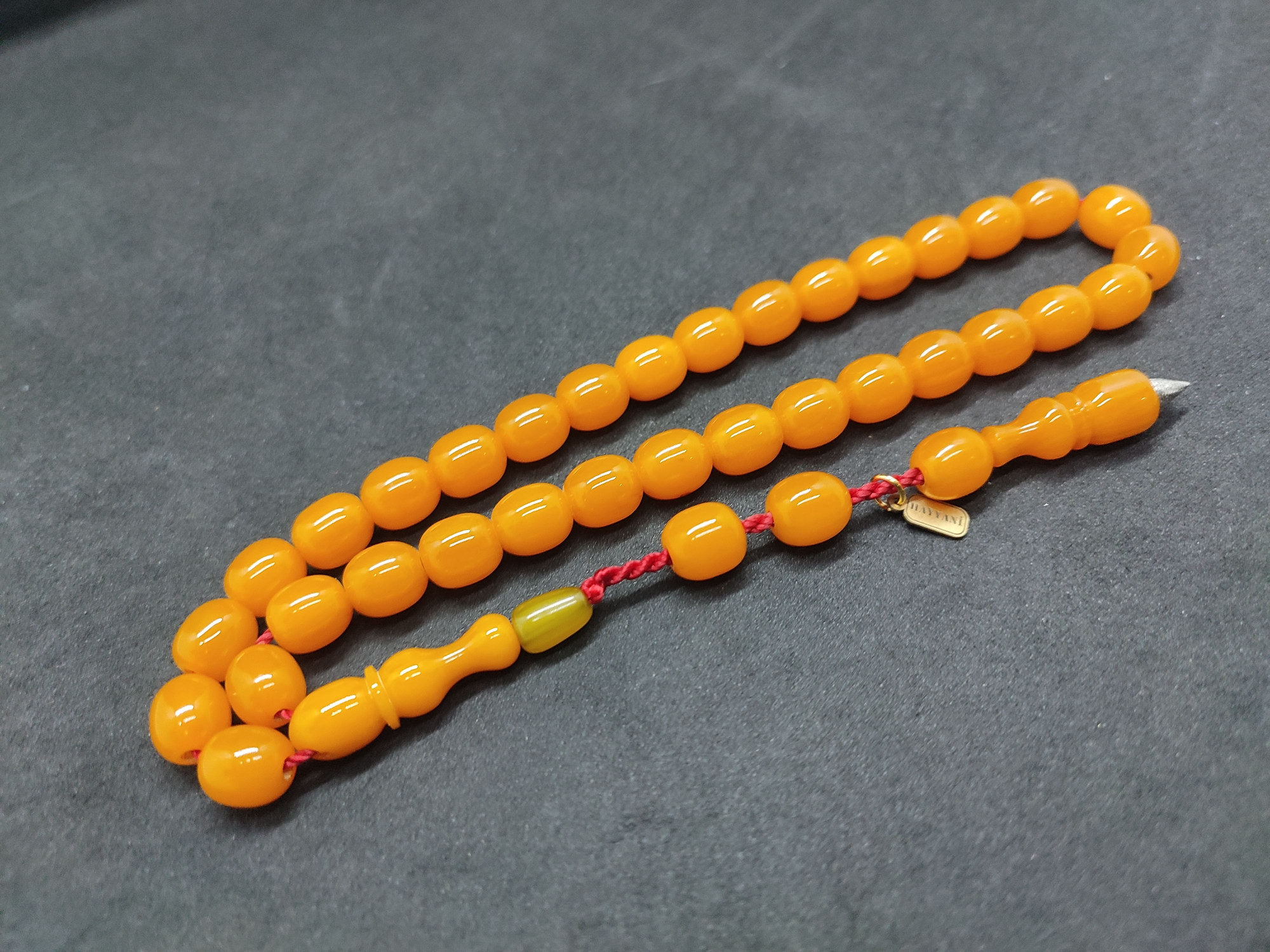 Hayyani Usta Eseri Çift Zımpara Çift Cilalı Sıkma Kehribar Sertifikalı 9542 küçük resim 2