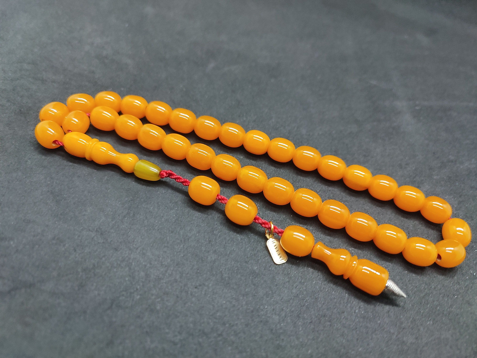 Hayyani Usta Eseri Çift Zımpara Çift Cilalı Sıkma Kehribar Sertifikalı 9542 küçük resim 3